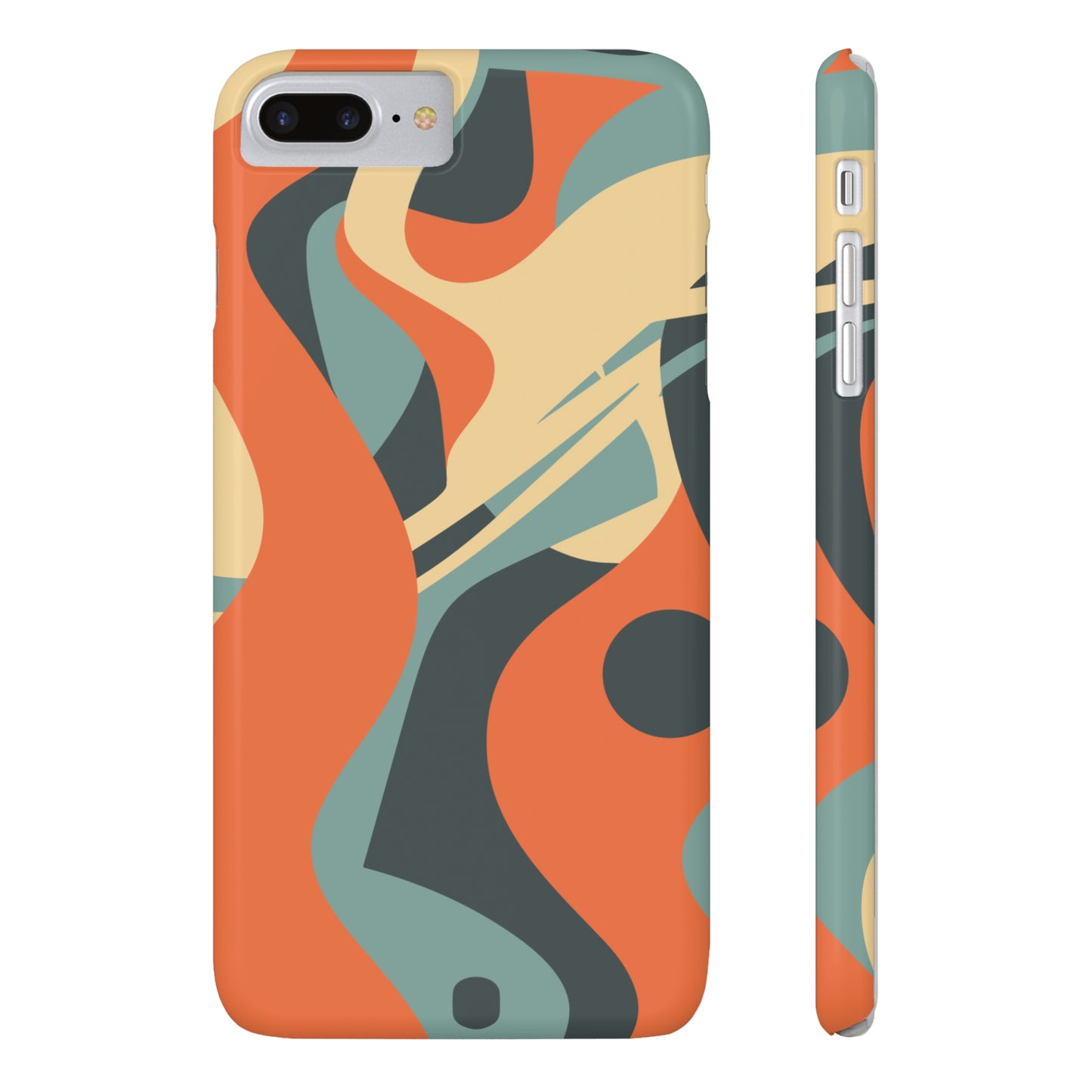 ABSTRACT RETRO SWIRL | Slim iPhone Case - Trovvve
