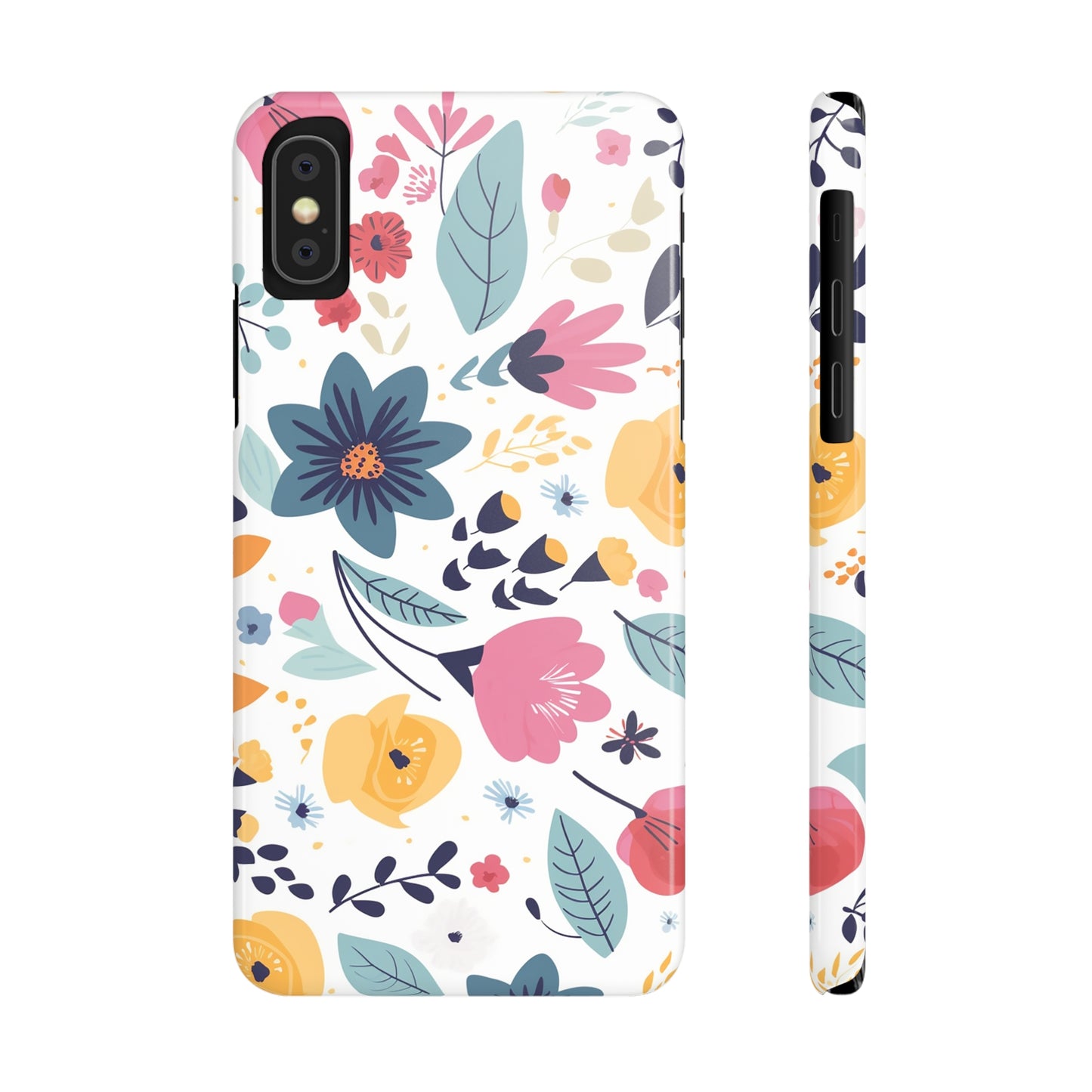 FLOWER PATTERN | Slim iPhone Case - Trovvve