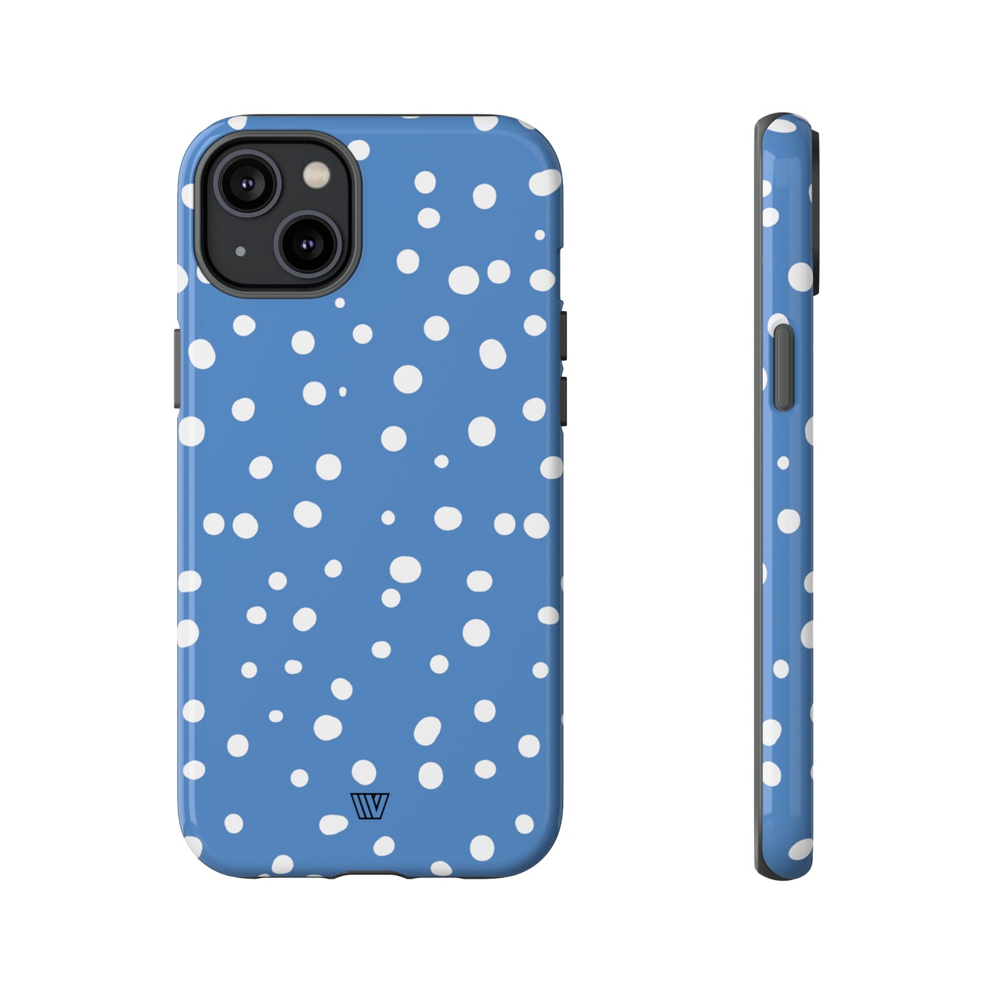 DUSTY BLUE DOTS | Tough Phone Case - Trovvve