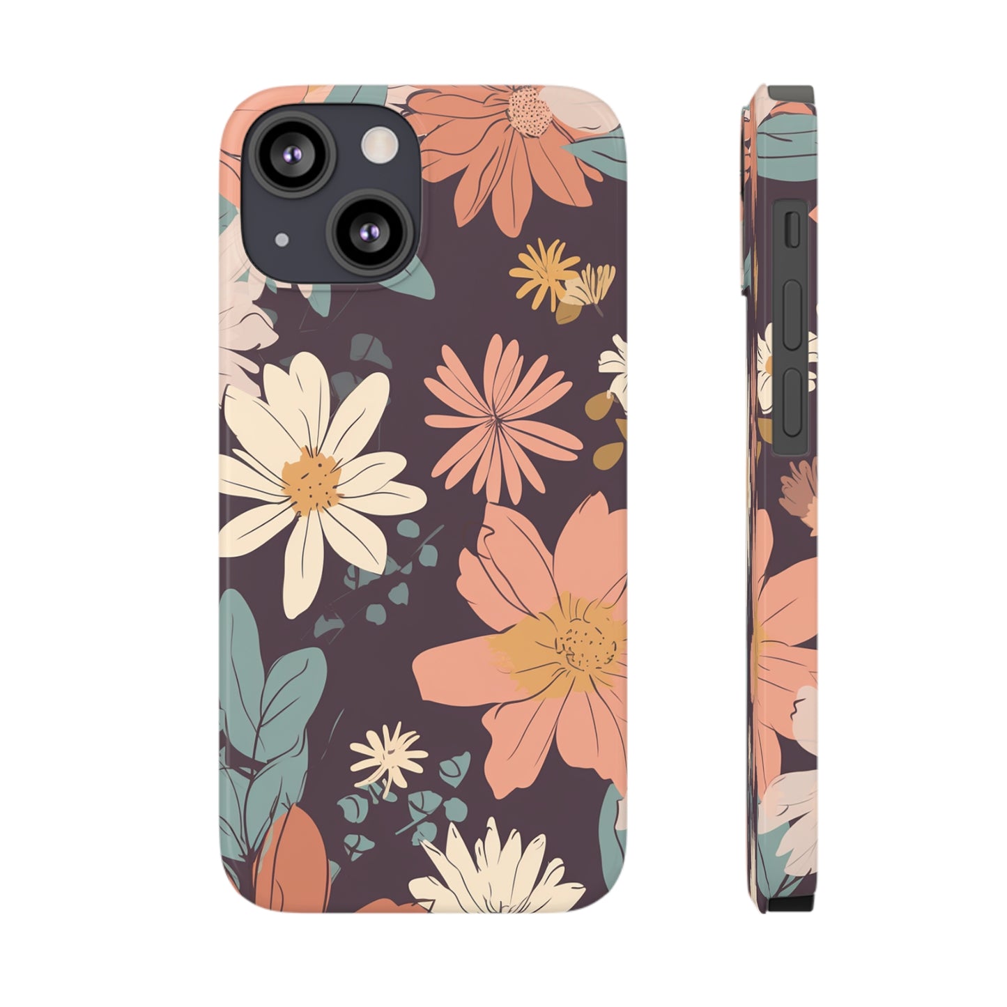 FLOWER PATTERN | Slim iPhone Case - Trovvve
