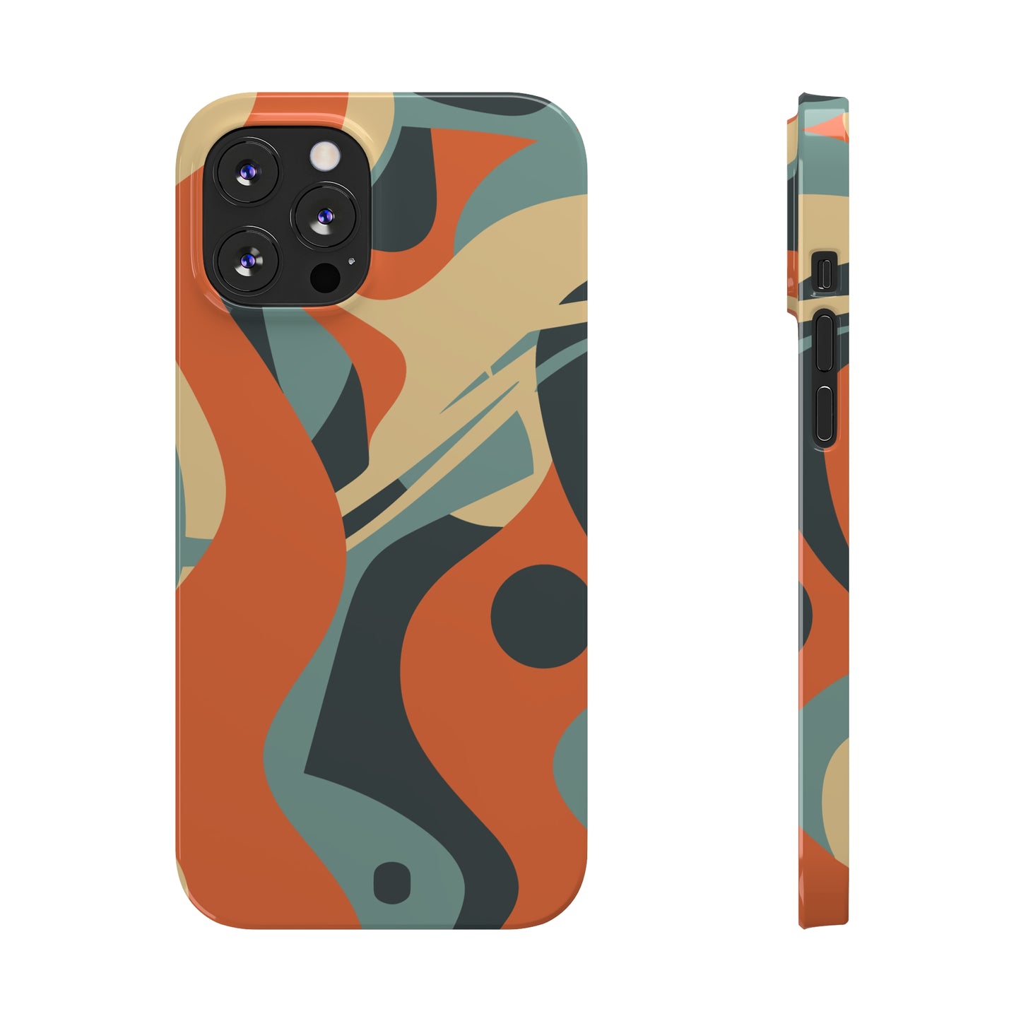 ABSTRACT RETRO SWIRL | Slim iPhone Case - Trovvve