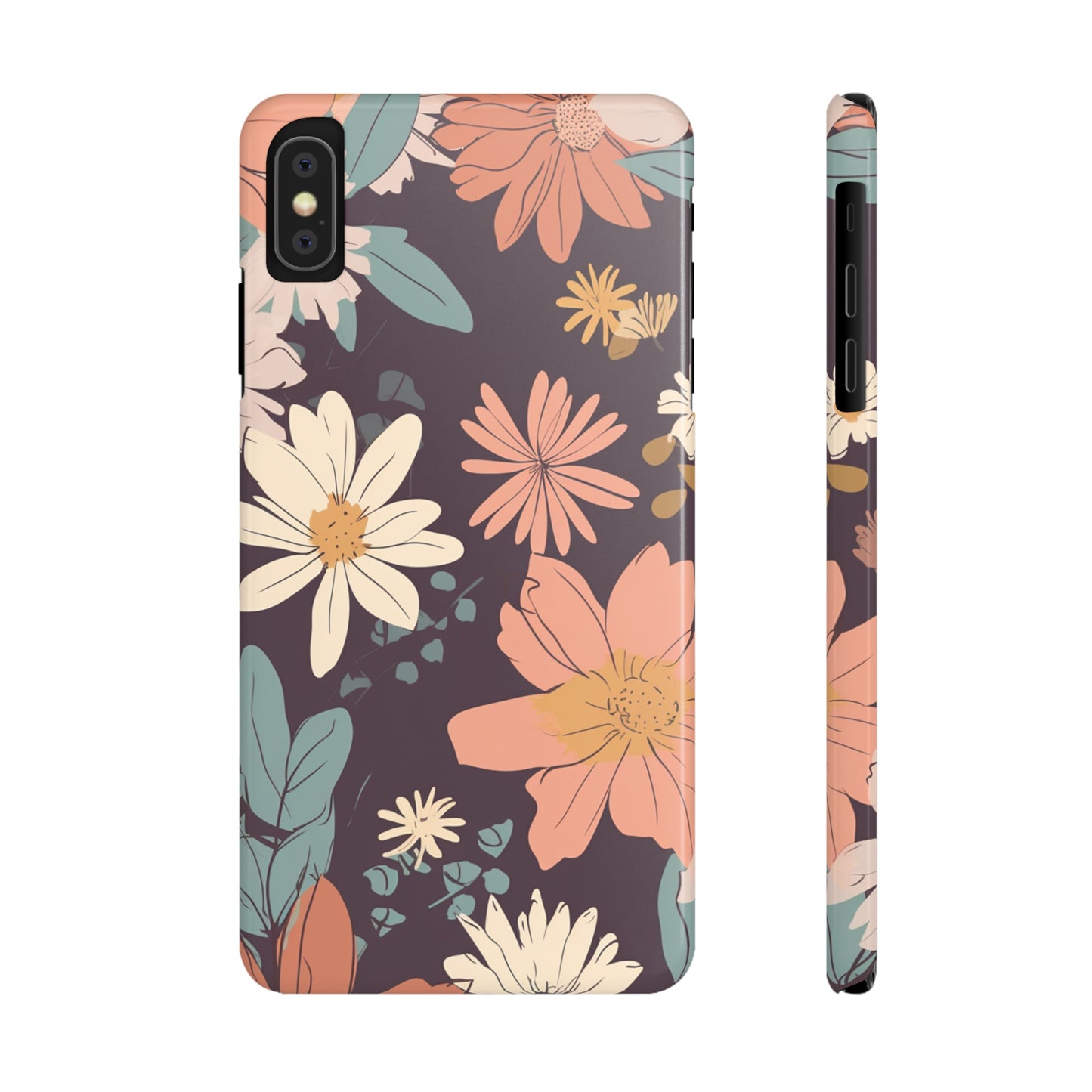 FLOWER PATTERN | Slim iPhone Case - Trovvve