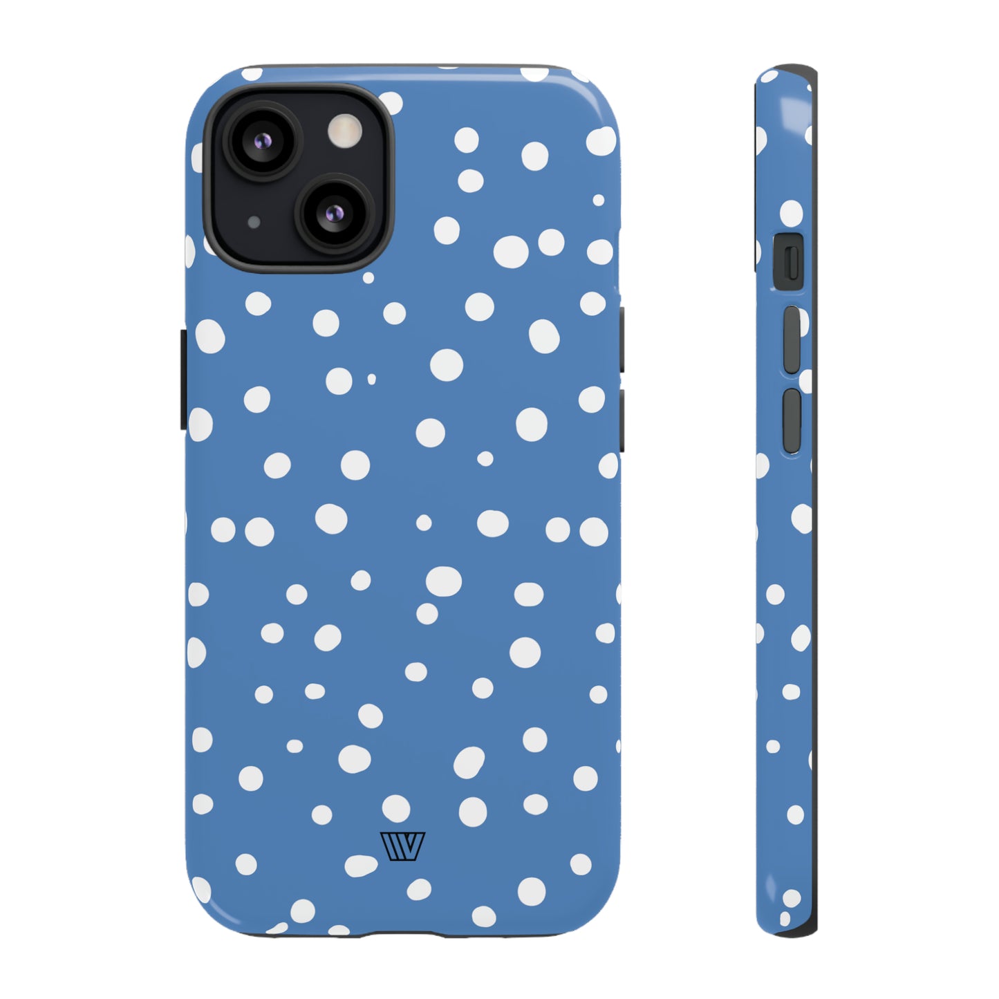 DUSTY BLUE DOTS | Tough Phone Case - Trovvve