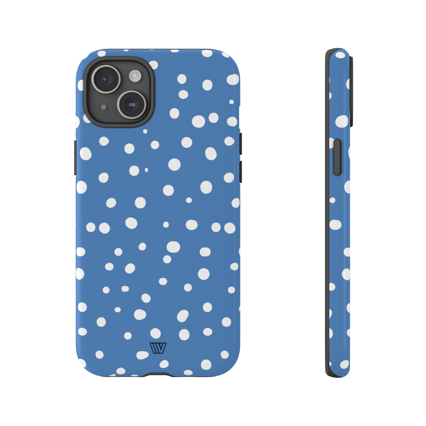 DUSTY BLUE DOTS | Tough Phone Case - Trovvve