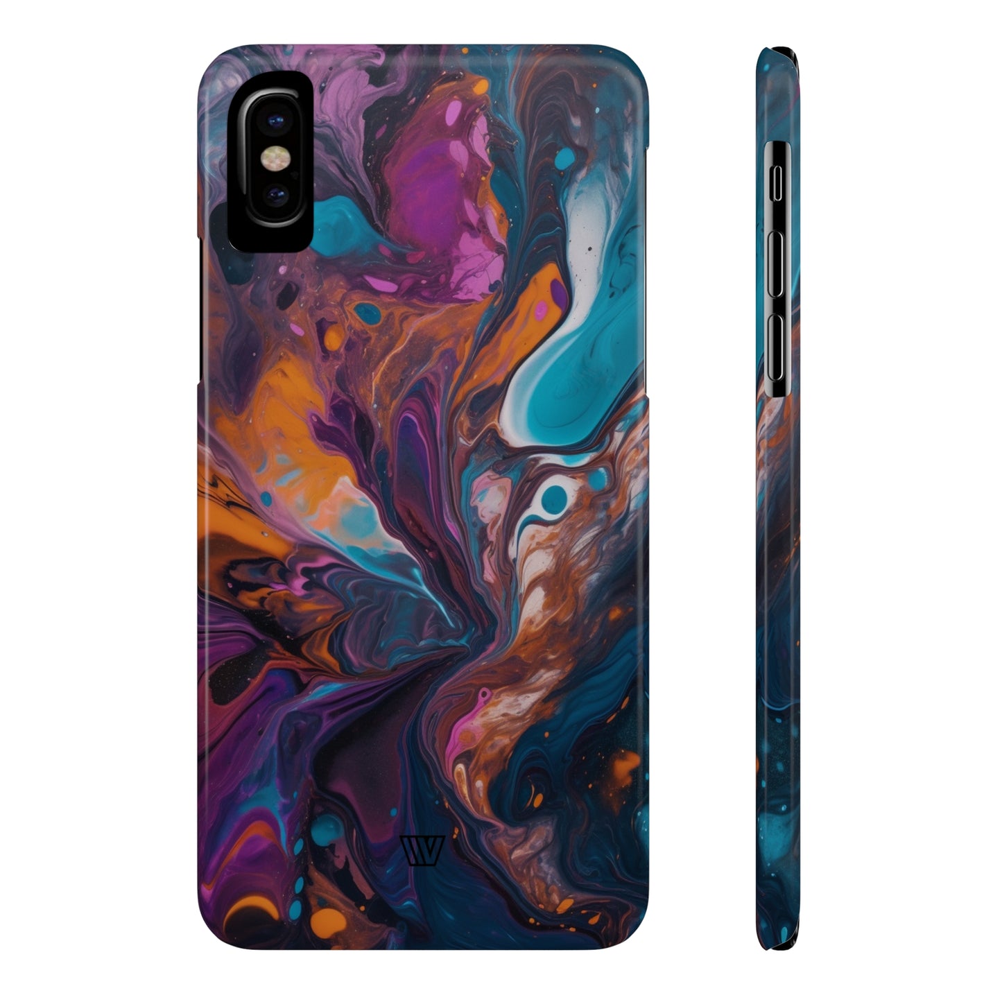 COSMIC PAINT SWIRL | Slim iPhone Case - Trovvve