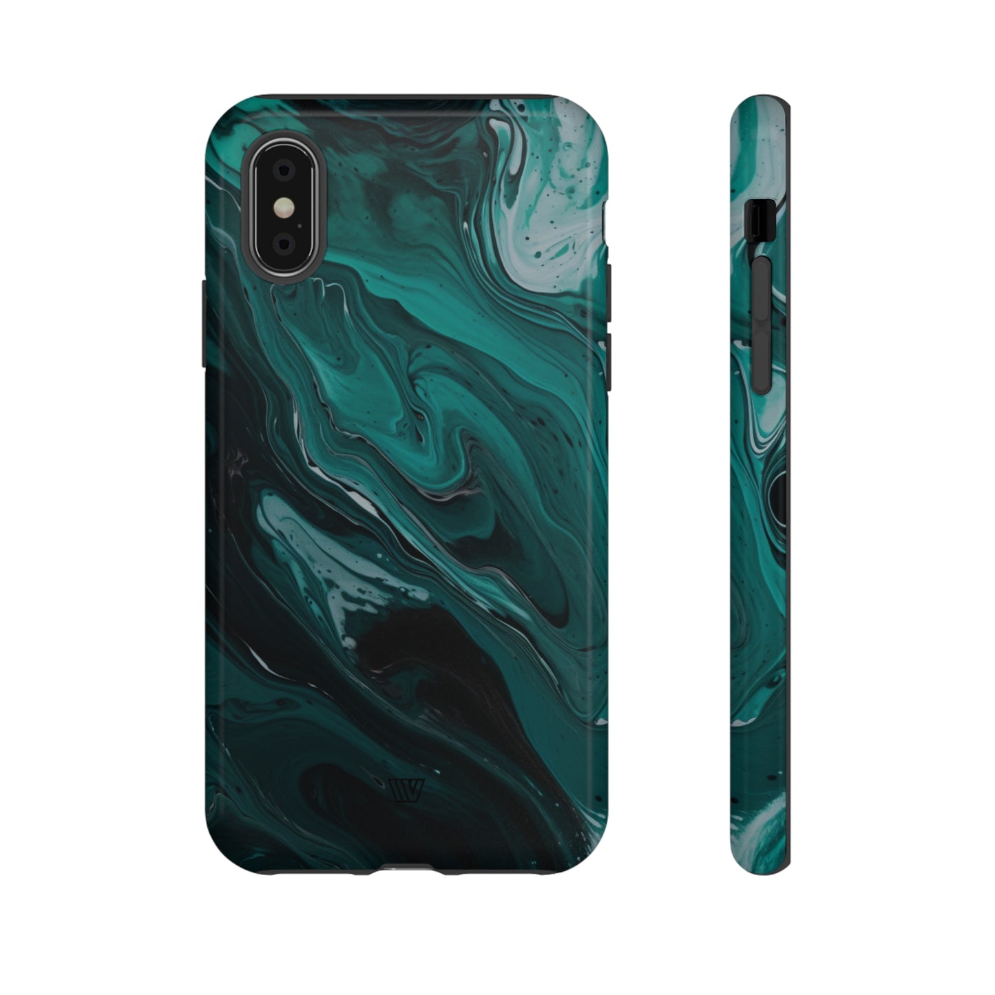TEAL PAINT SWIRL | Tough Phone Case - Trovvve