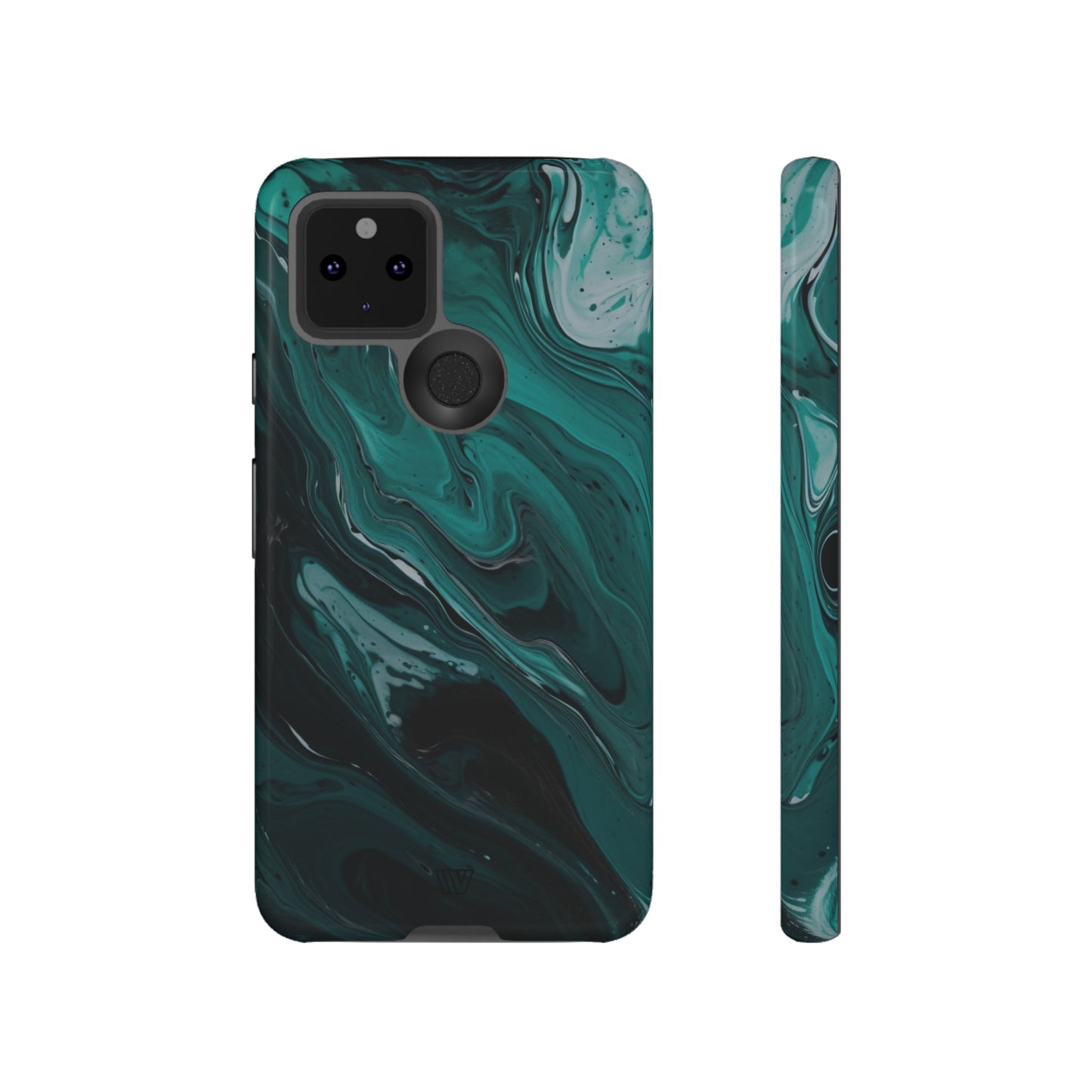 TEAL PAINT SWIRL | Tough Phone Case - Trovvve