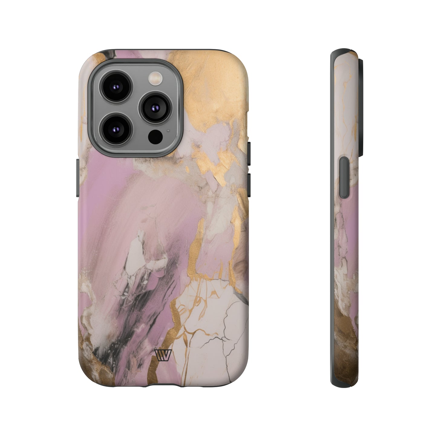 GOLD PINK ABSTRACT PAINTING | Tough Phone Case - Trovvve