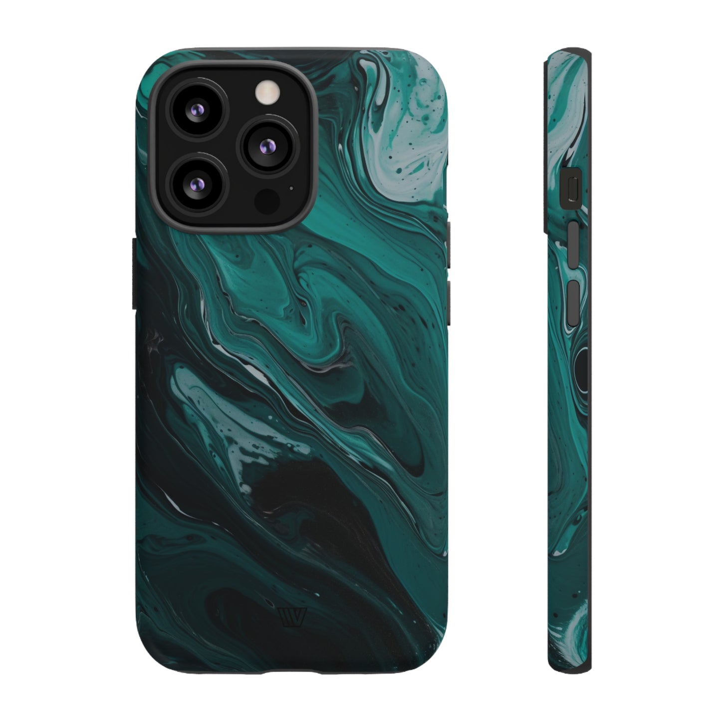 TEAL PAINT SWIRL | Tough Phone Case - Trovvve
