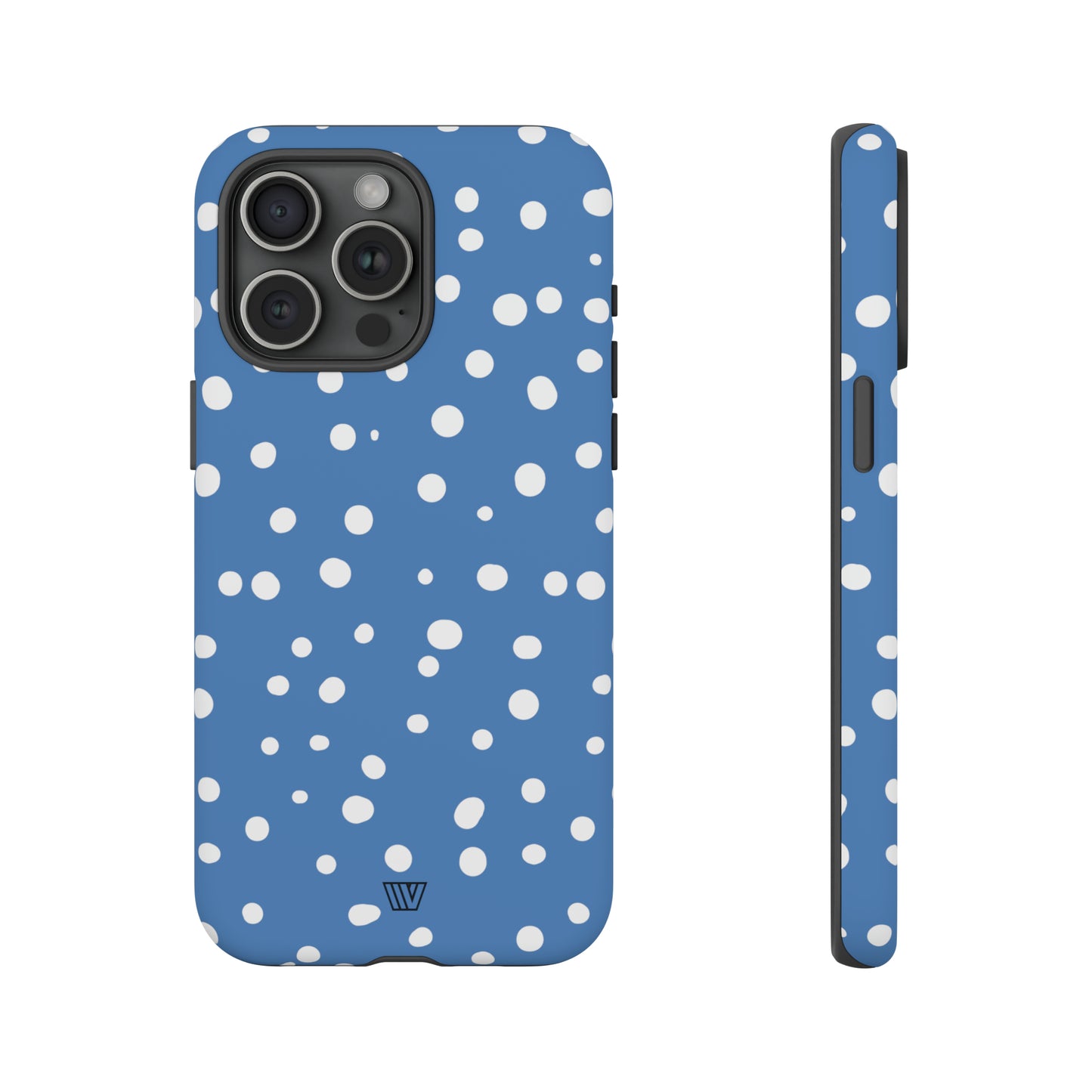 DUSTY BLUE DOTS | Tough Phone Case - Trovvve