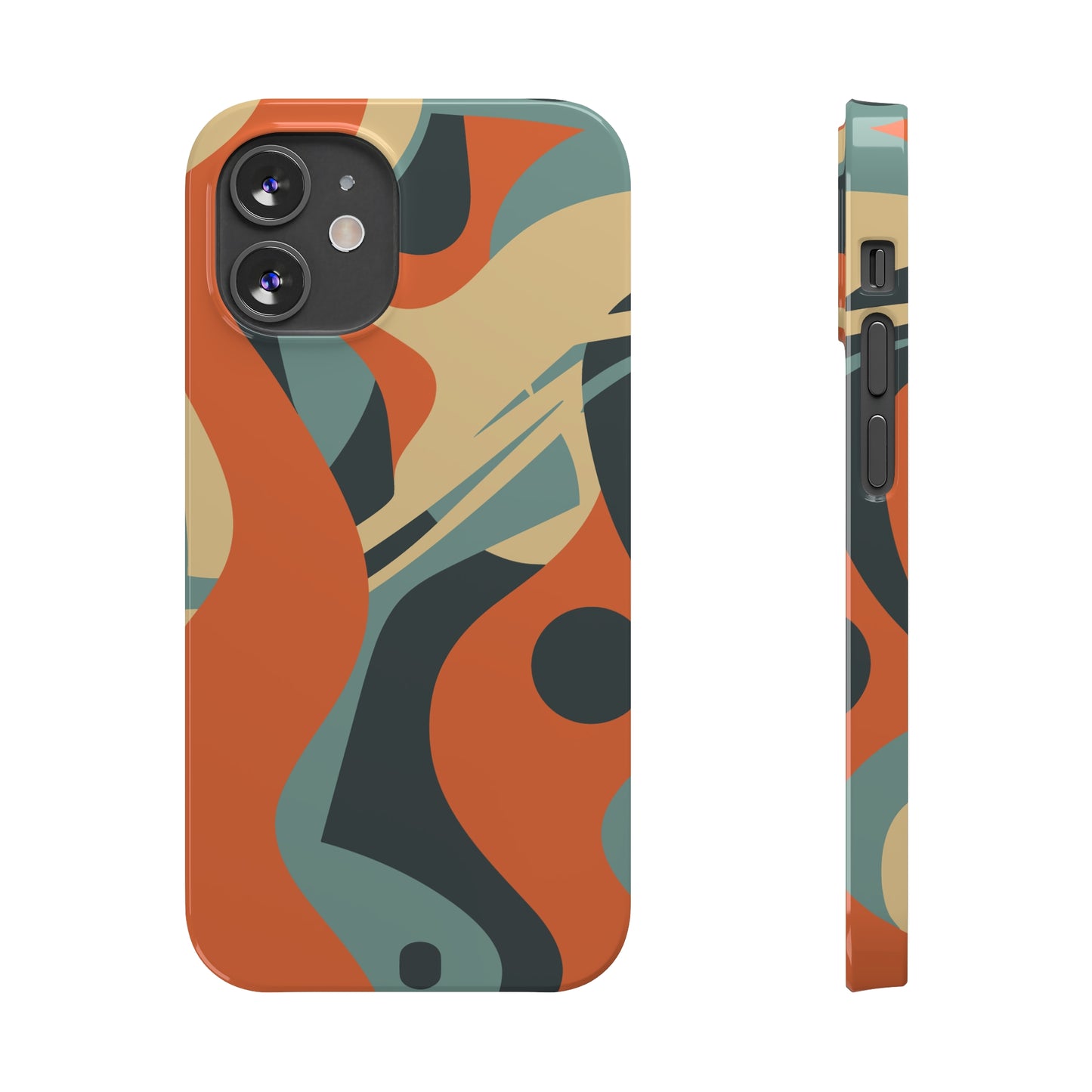 ABSTRACT RETRO SWIRL | Slim iPhone Case - Trovvve