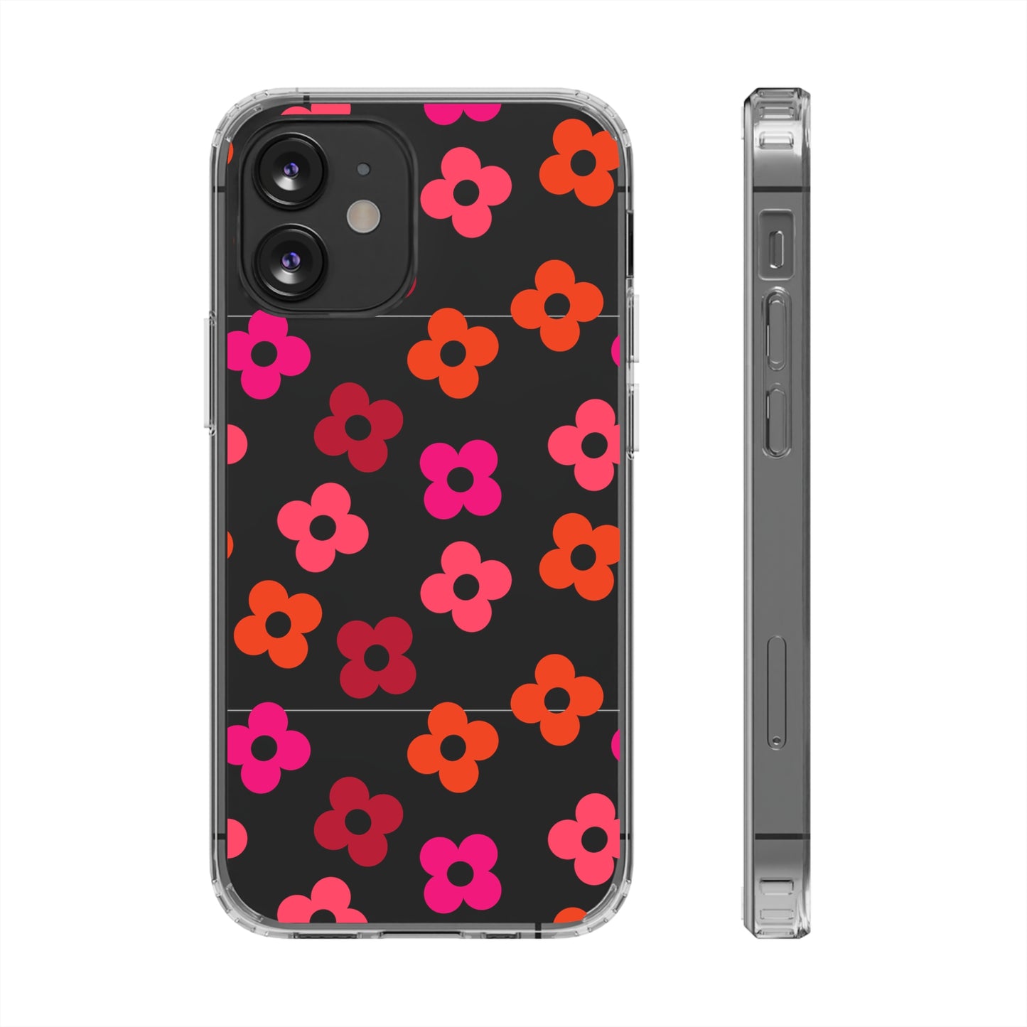 RETRO FLOWERS | Clear Phone Case - Trovvve