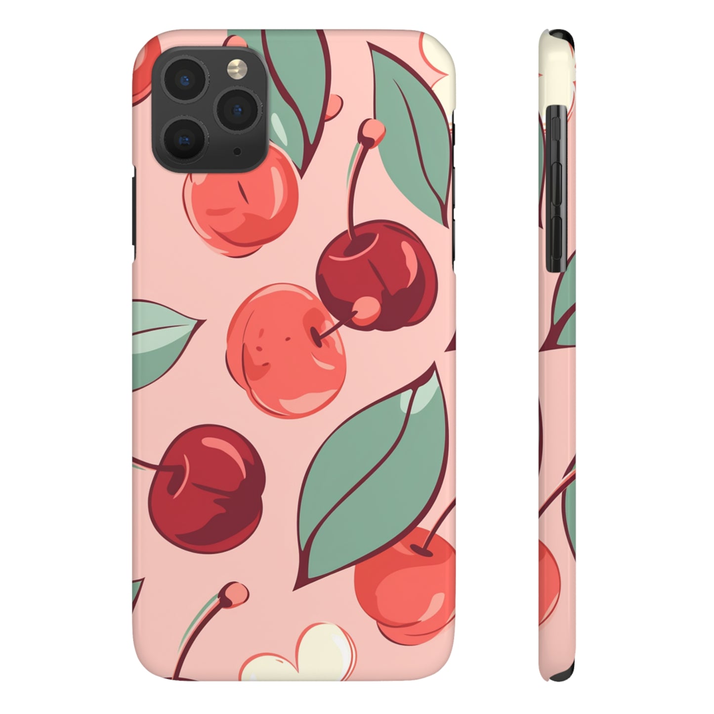 Cherry Pattern | Slim iPhone Case - Trovvve