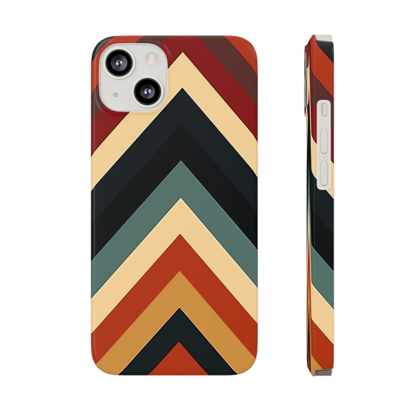 RETRO TRIANGLE STRIPE | Slim iPhone Case - Trovvve