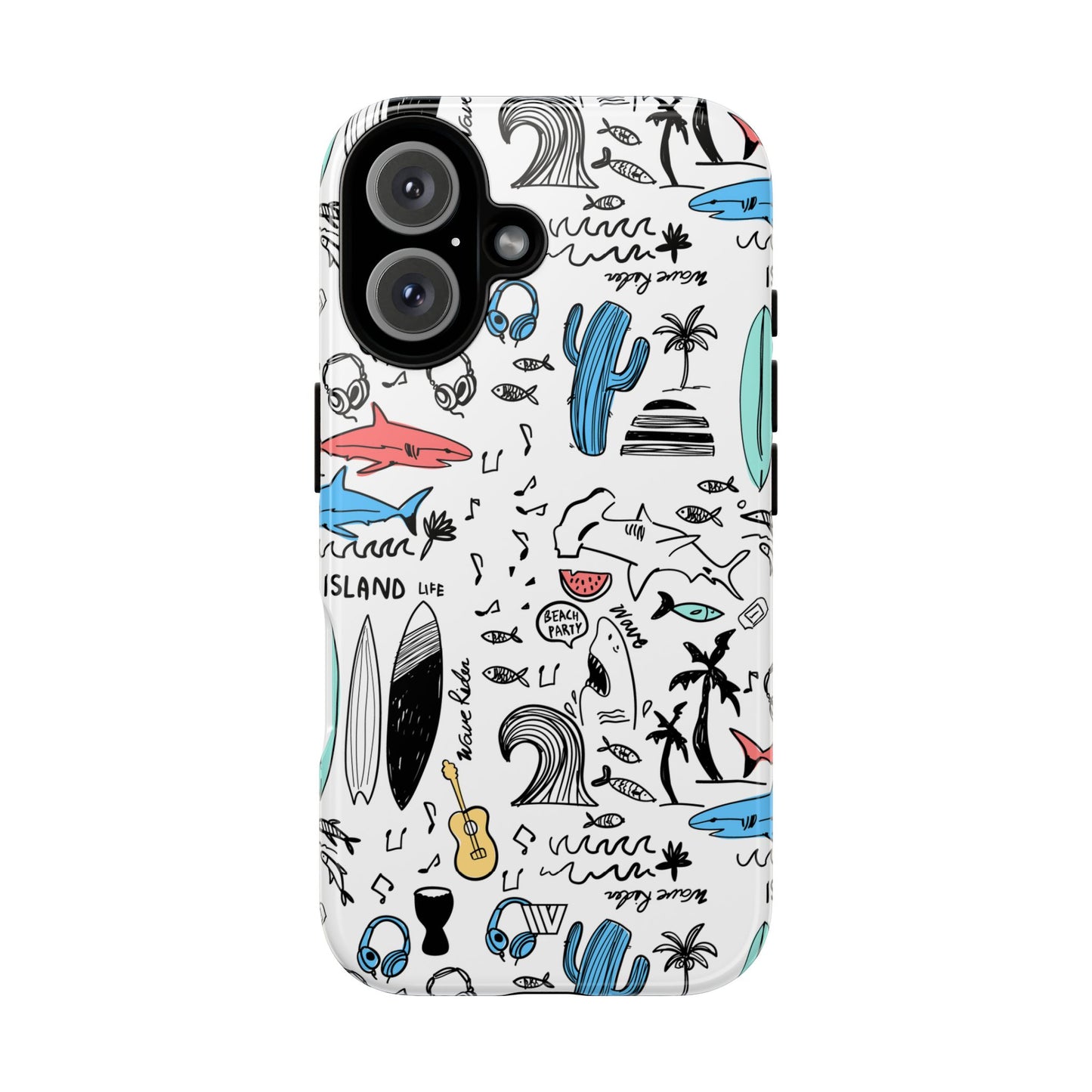 DOODLE BEACH PARTY | Tough Phone Case