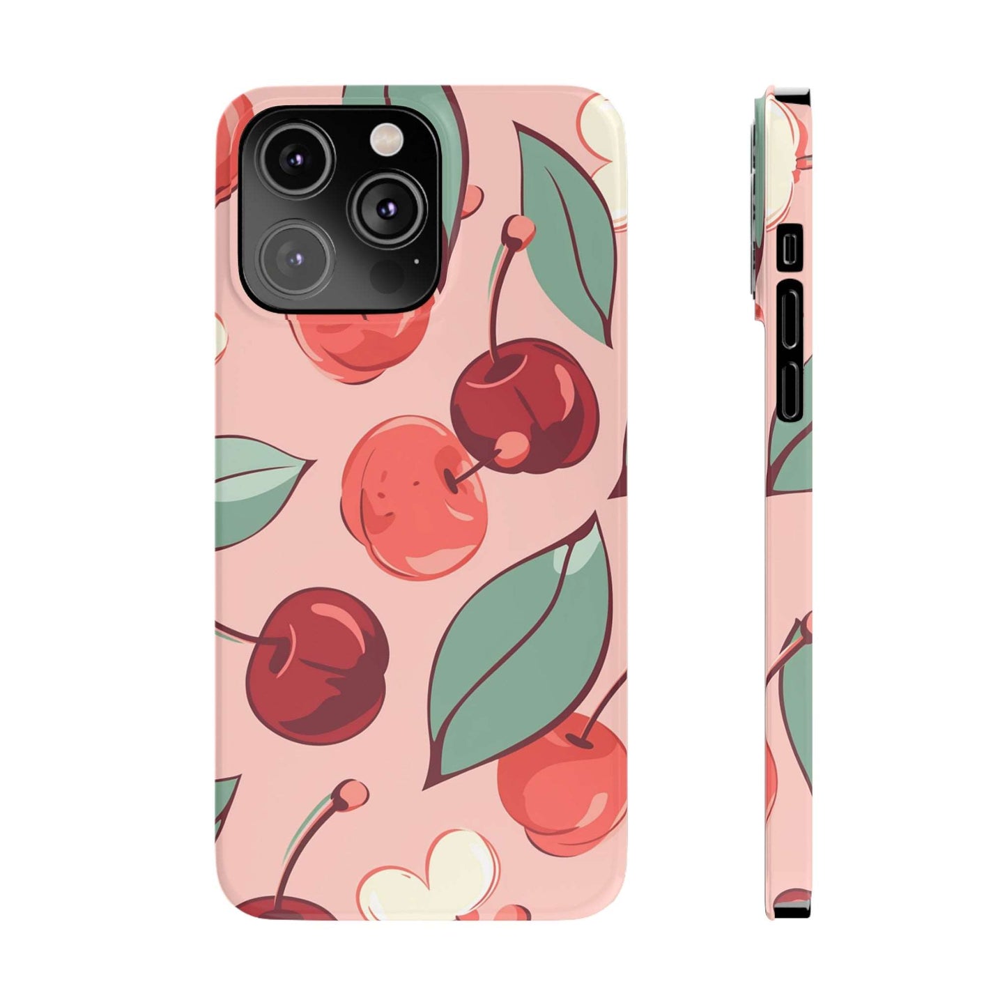 Cherry Pattern | Slim iPhone Case