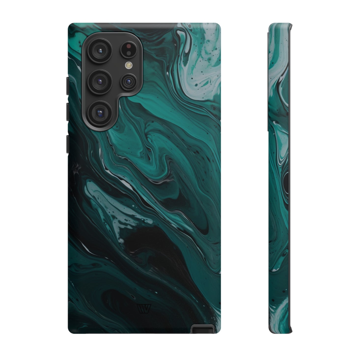 TEAL PAINT SWIRL | Tough Phone Case - Trovvve
