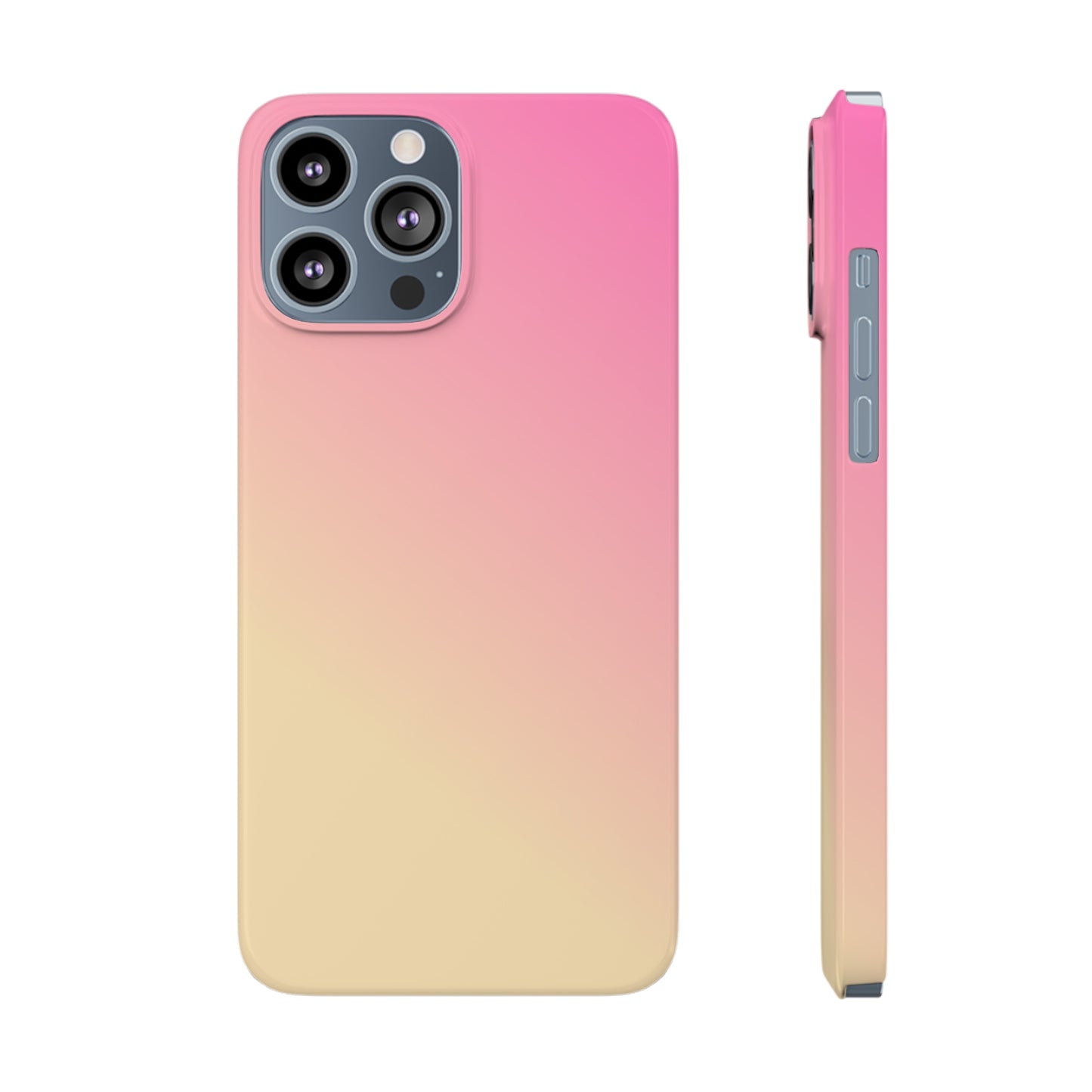 PINK YELLOW GRADIENT | Slim iPhone Case - Trovvve