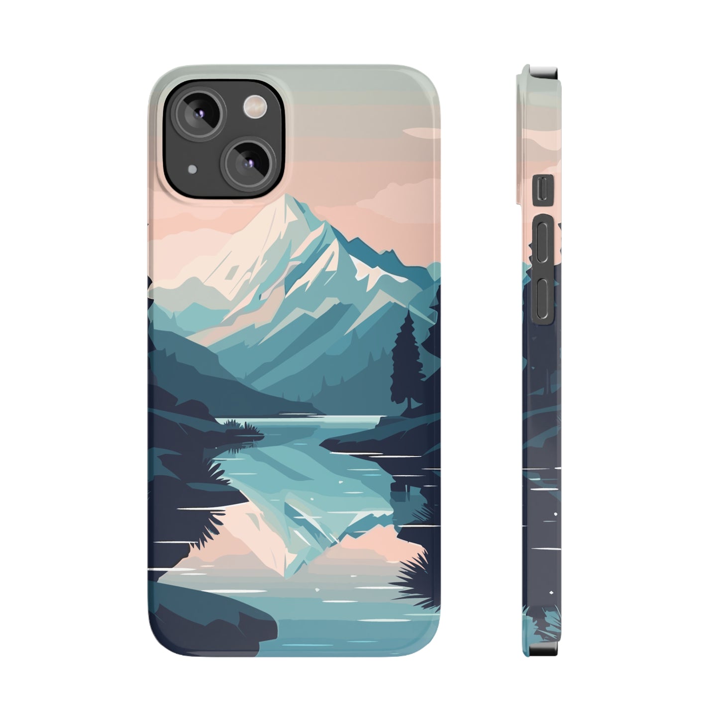 SNOWCAPPED MOUNTAINS | Slim iPhone Case - Trovvve