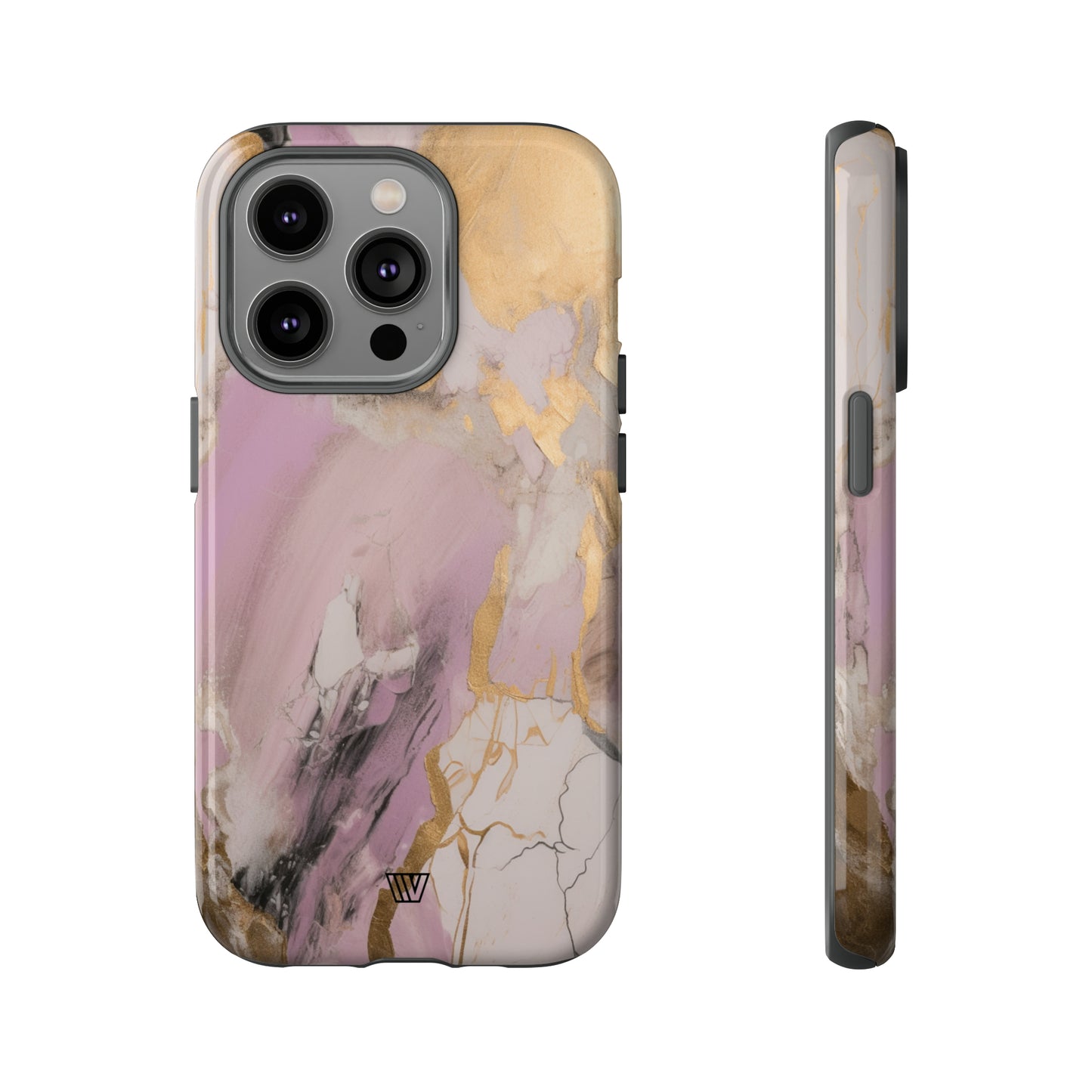 GOLD PINK ABSTRACT PAINTING | Tough Phone Case - Trovvve
