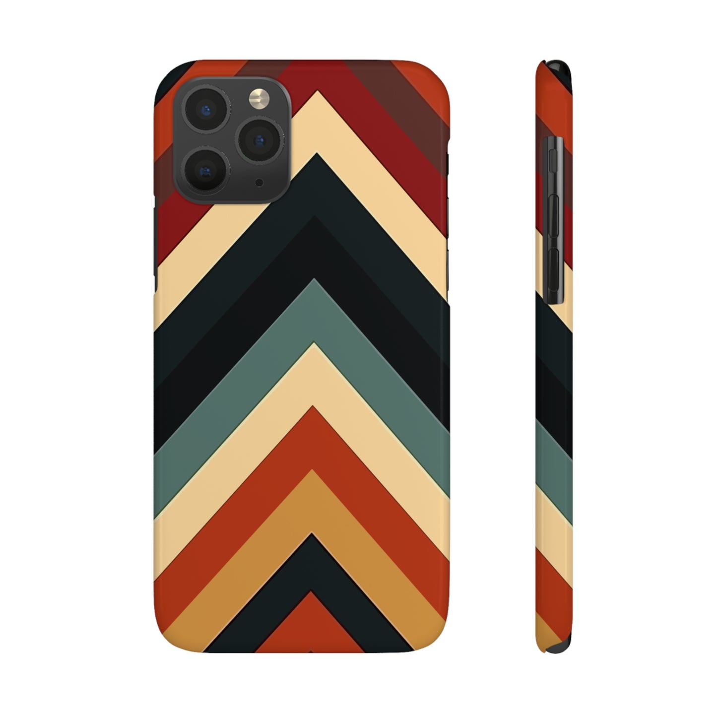 RETRO TRIANGLE STRIPE | Slim iPhone Case - Trovvve