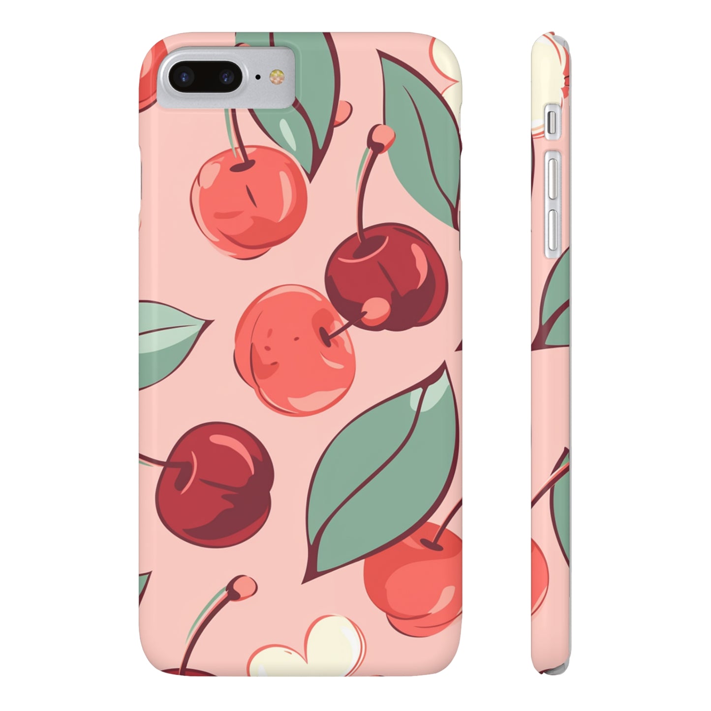 Cherry Pattern | Slim iPhone Case - Trovvve