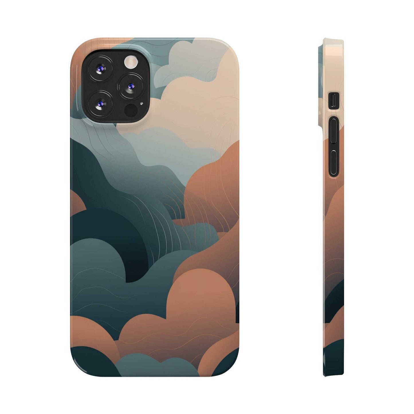 ABSTRACT FLUFFY CLOUDS | Slim iPhone Case - Trovvve