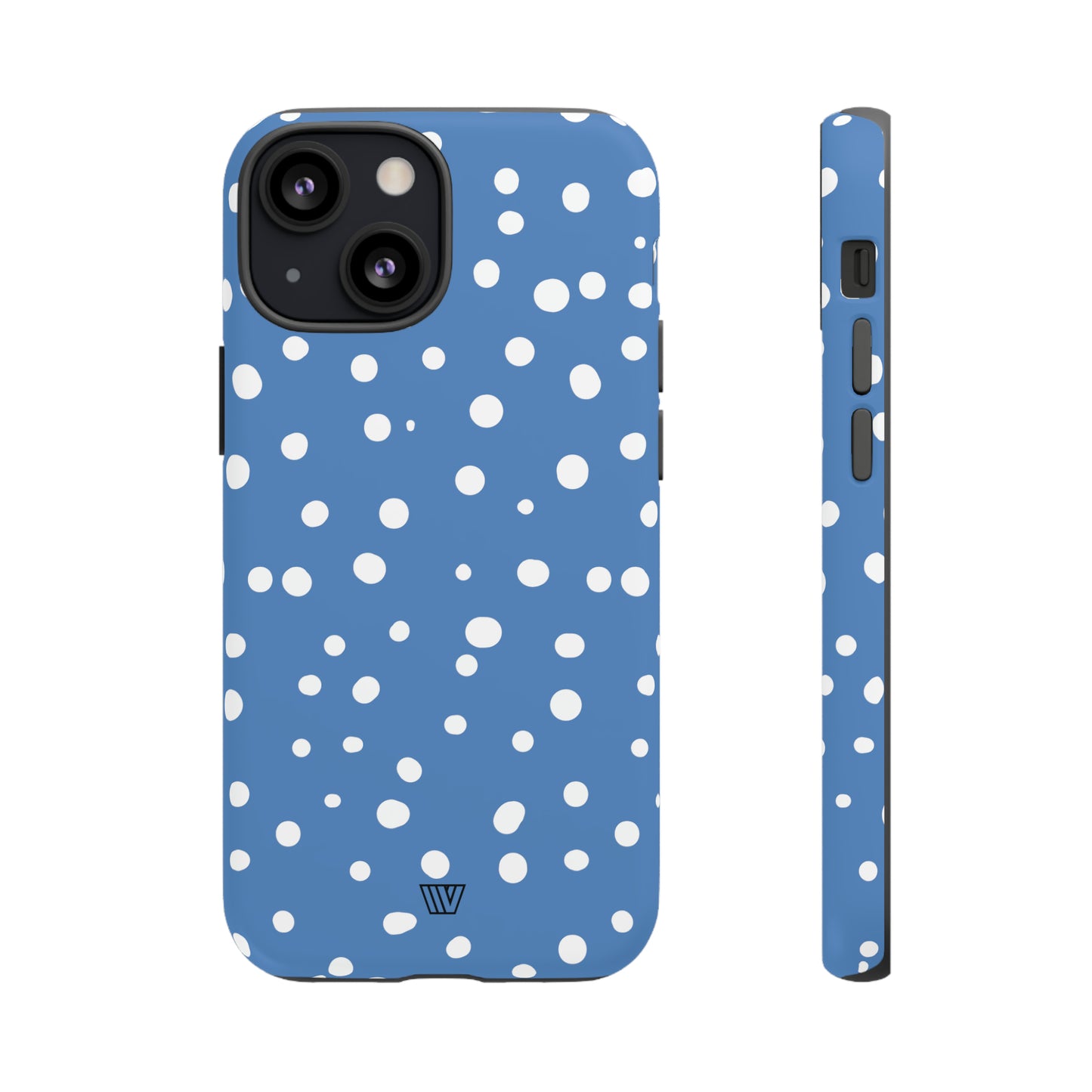 DUSTY BLUE DOTS | Tough Phone Case - Trovvve