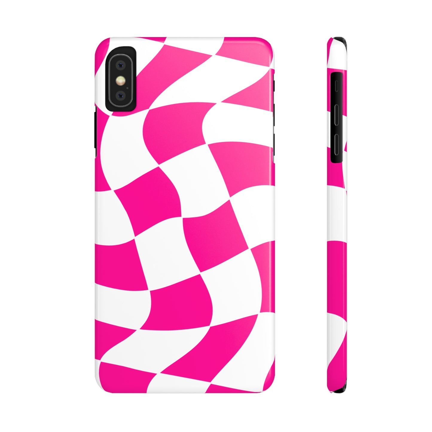 HOT PINK WAVY | Slim iPhone Case - Trovvve