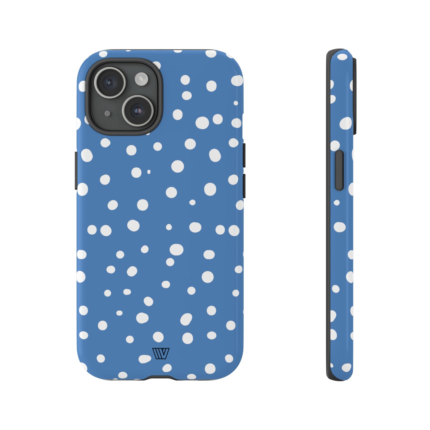DUSTY BLUE DOTS | Tough Phone Case - Trovvve