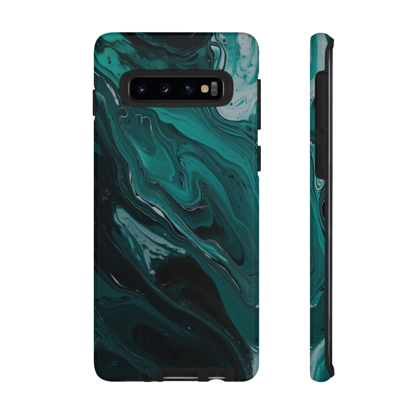 TEAL PAINT SWIRL | Tough Phone Case - Trovvve