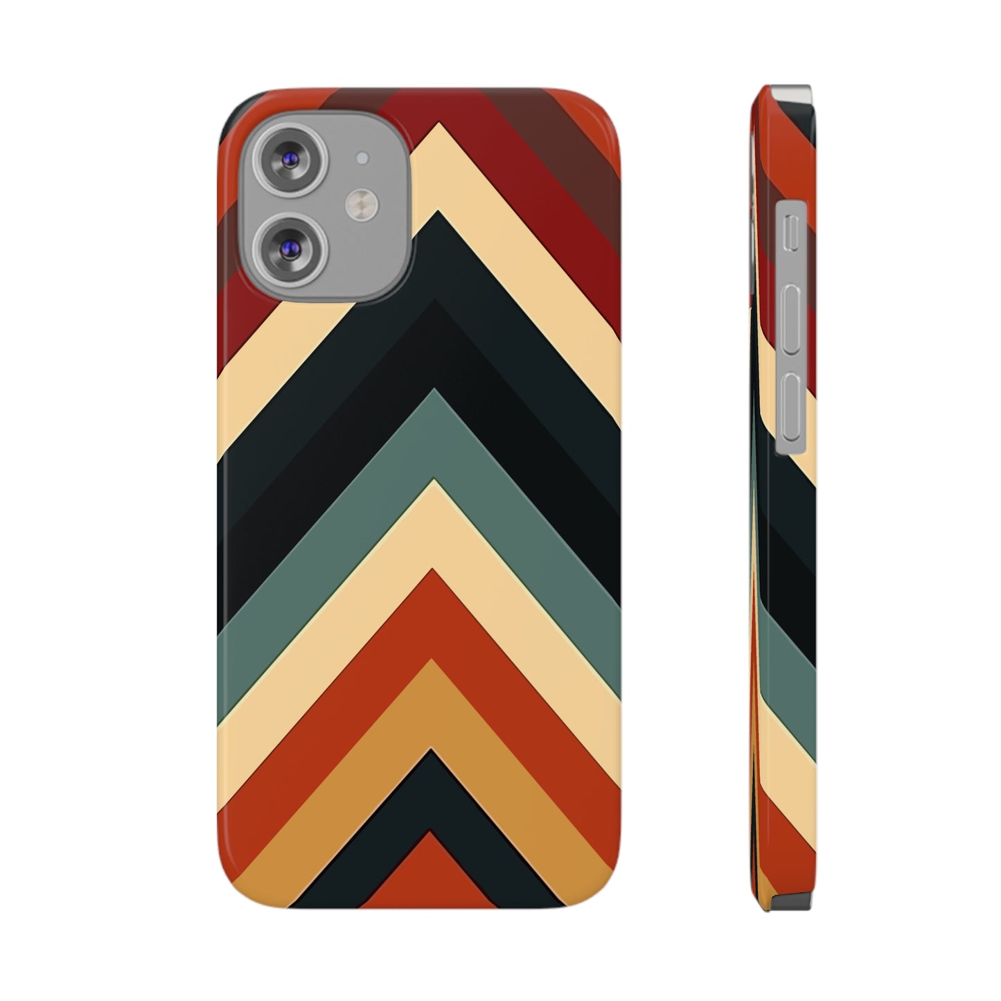 RETRO TRIANGLE STRIPE | Slim iPhone Case - Trovvve