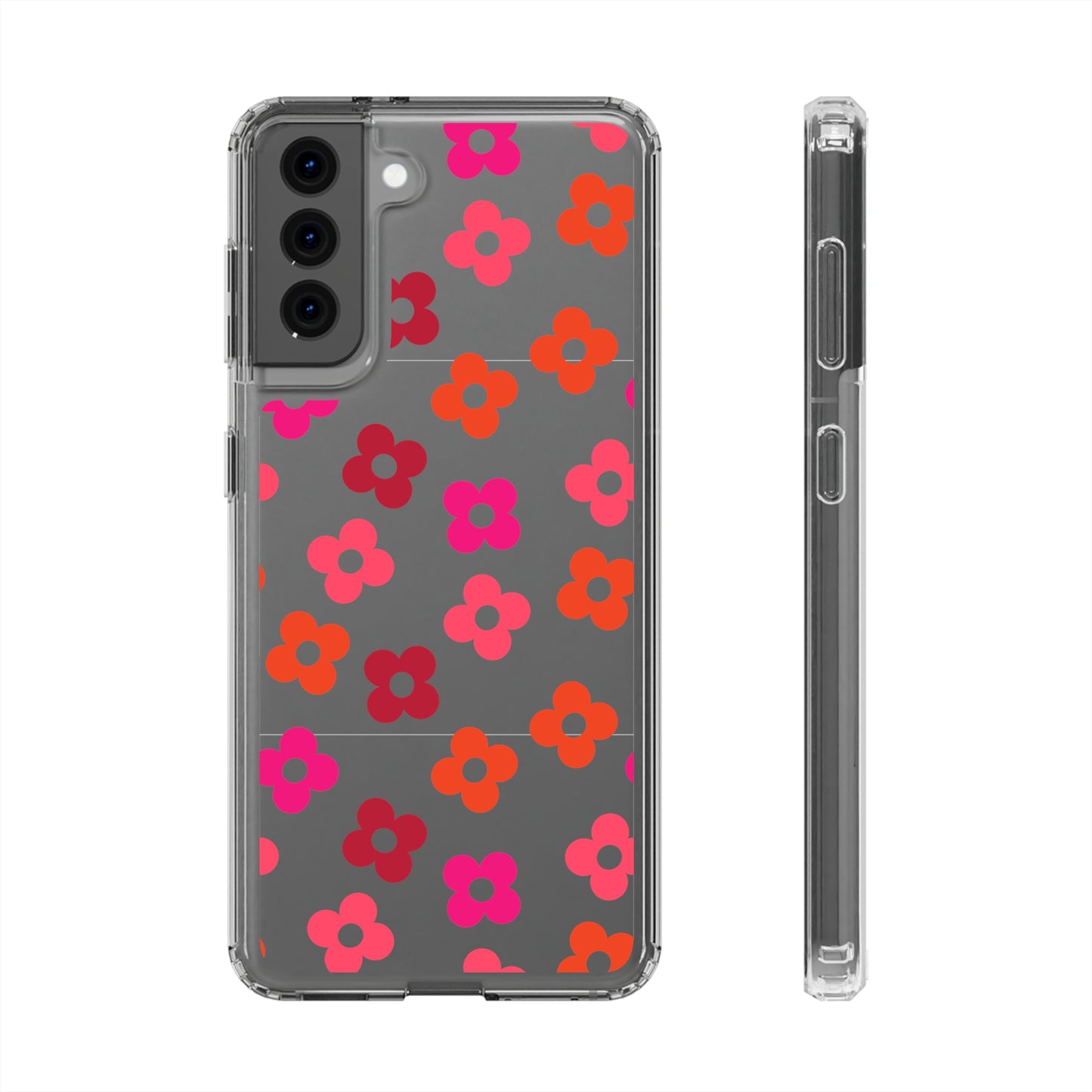 RETRO FLOWERS | Clear Phone Case - Trovvve