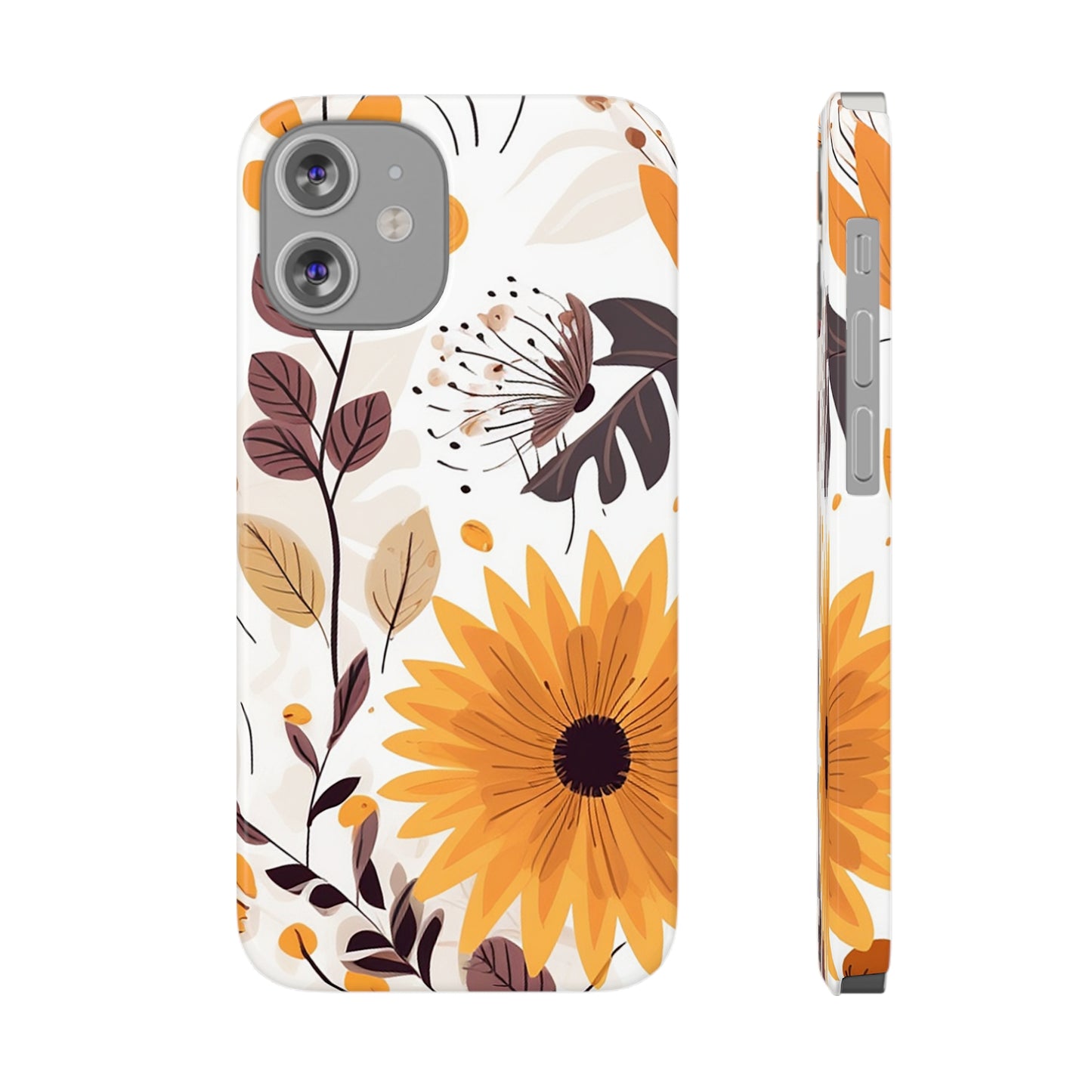 FALL FLOWERS | Slim iPhone Case - Trovvve