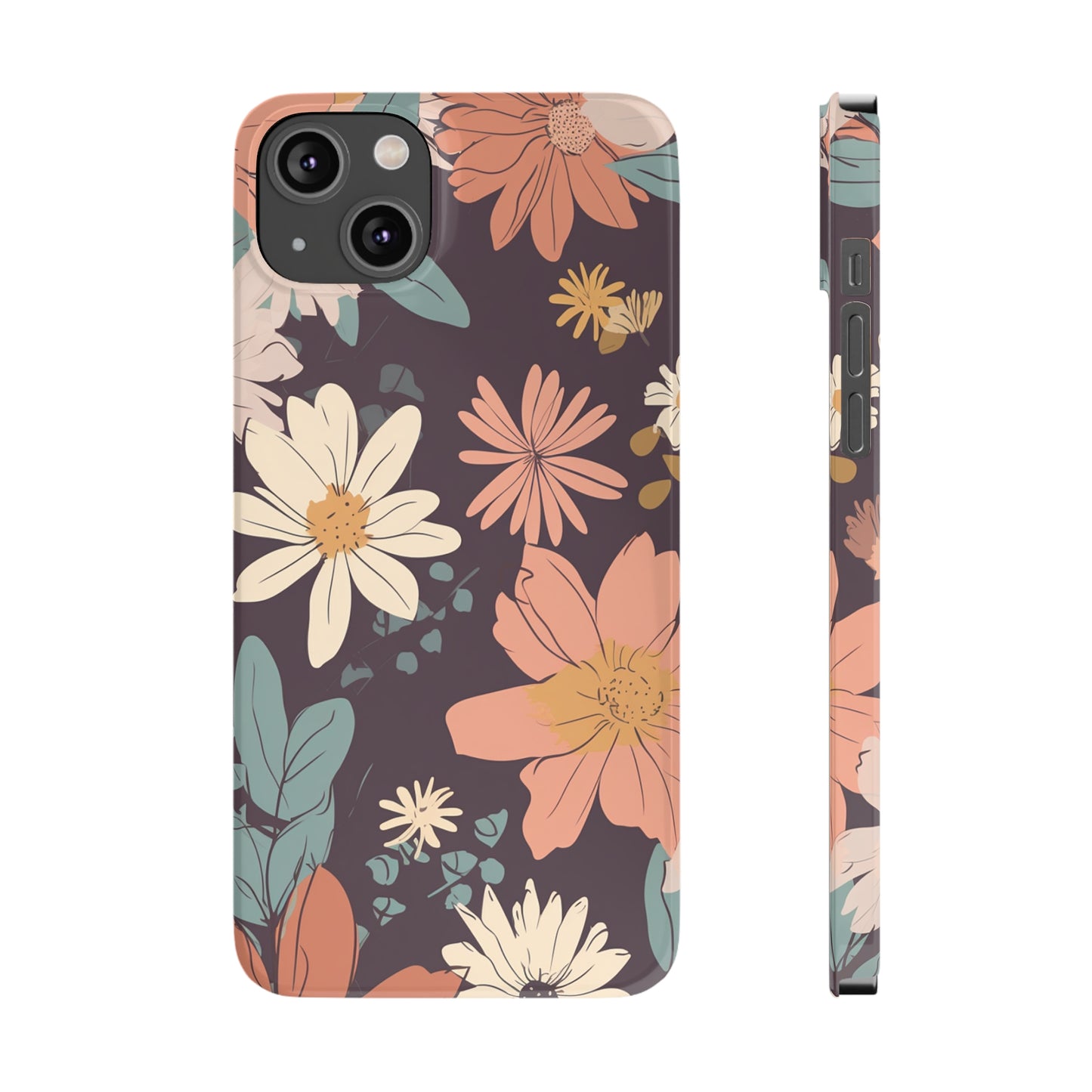 FLOWER PATTERN | Slim iPhone Case - Trovvve
