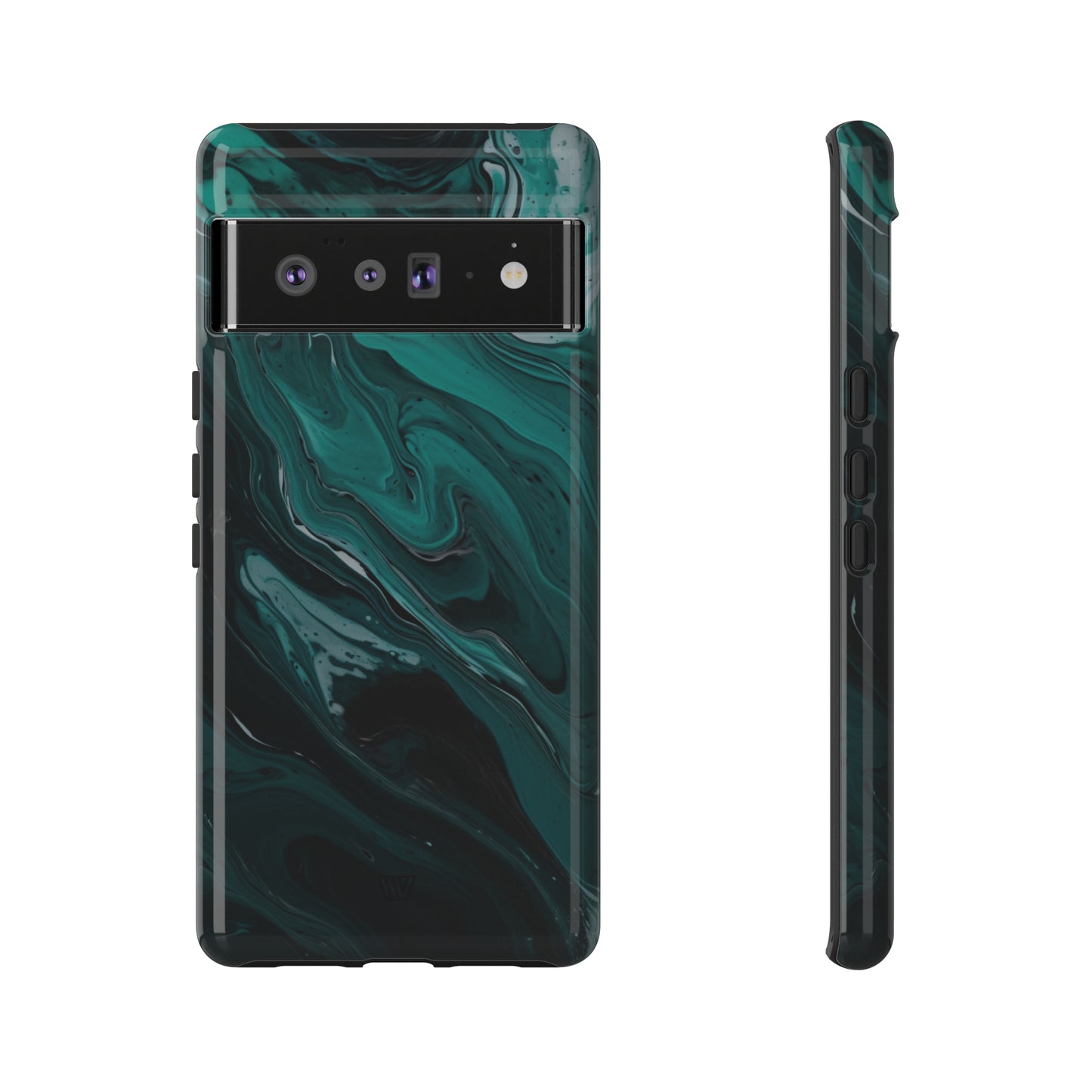 TEAL PAINT SWIRL | Tough Phone Case - Trovvve