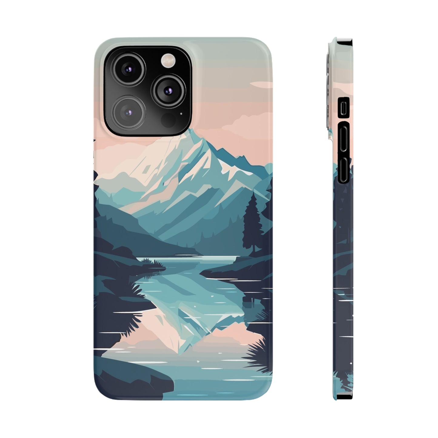 SNOWCAPPED MOUNTAINS | Slim iPhone Case - Trovvve