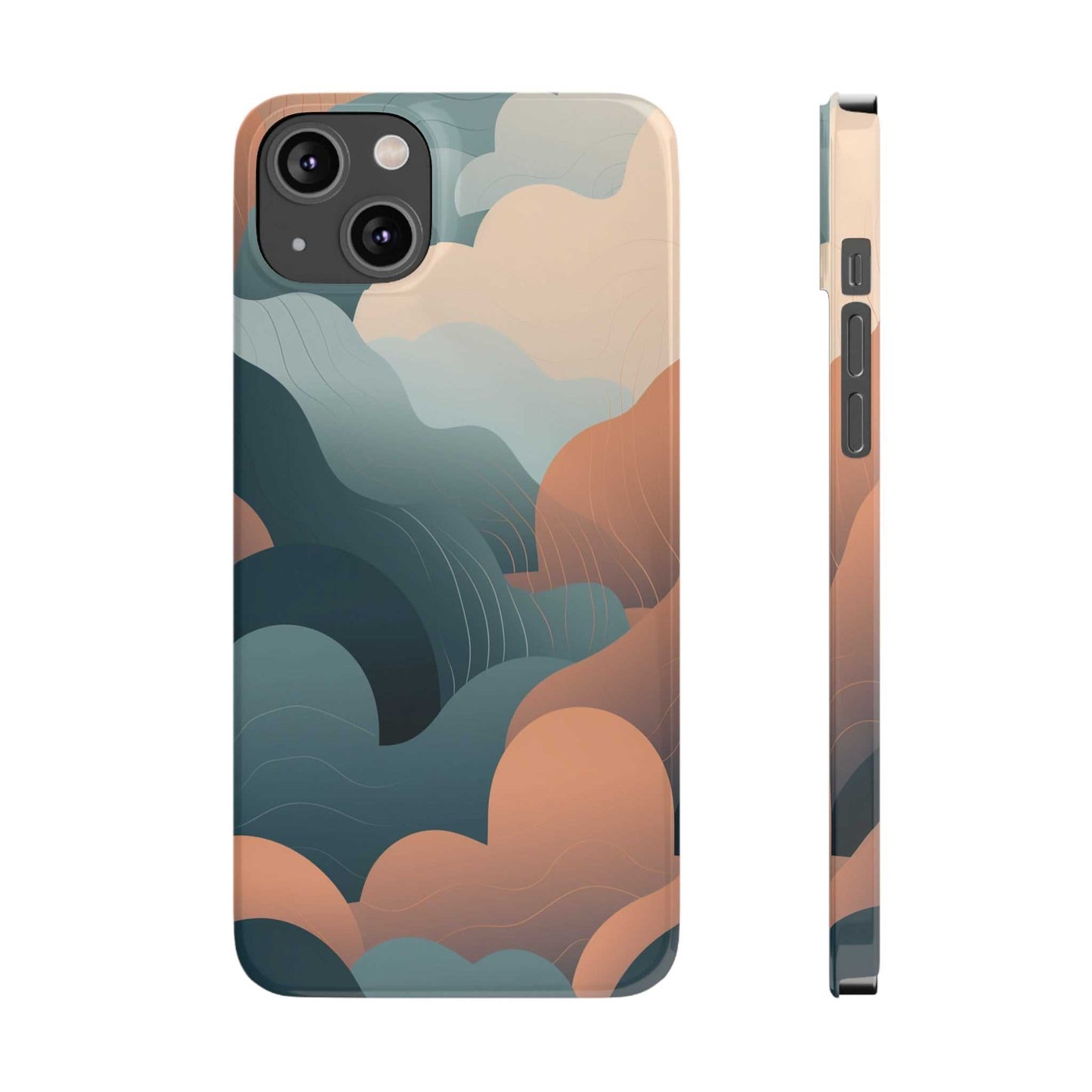 ABSTRACT FLUFFY CLOUDS | Slim iPhone Case - Trovvve
