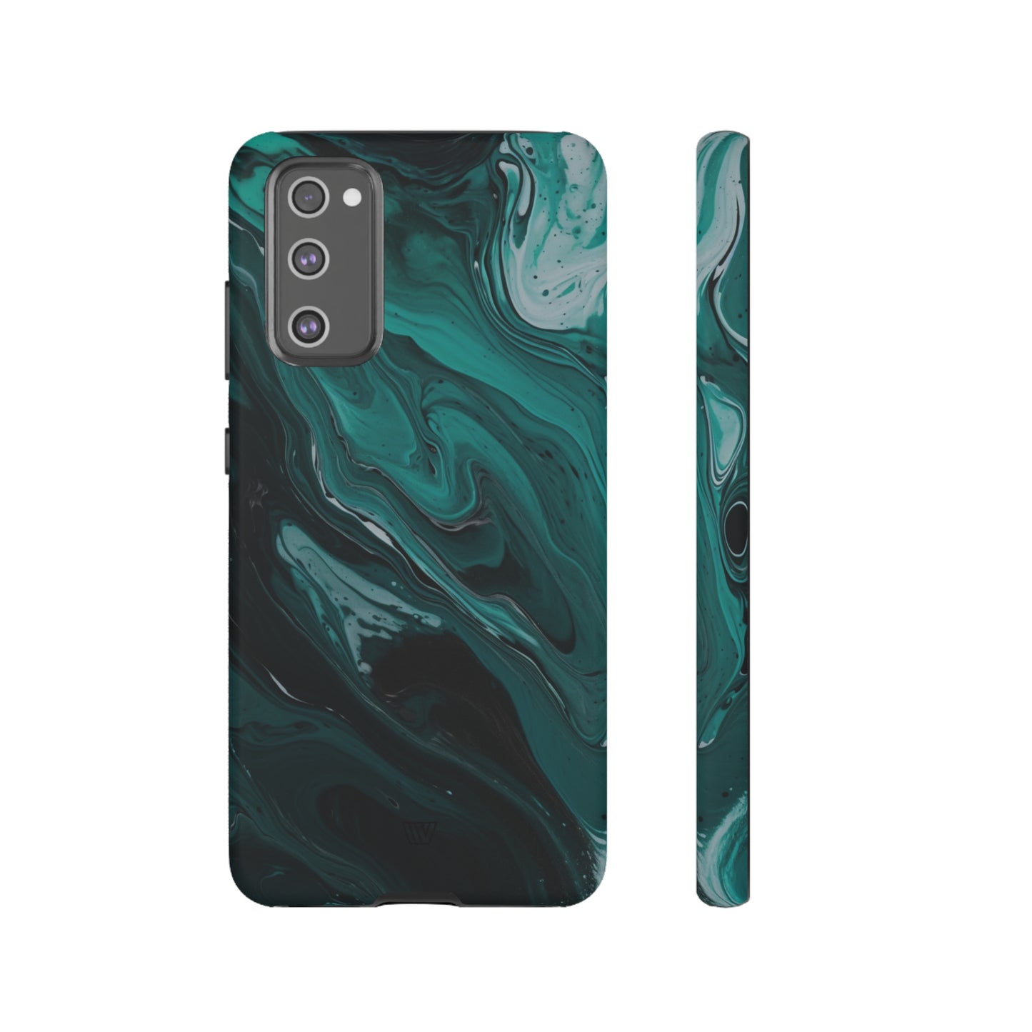 TEAL PAINT SWIRL | Tough Phone Case - Trovvve