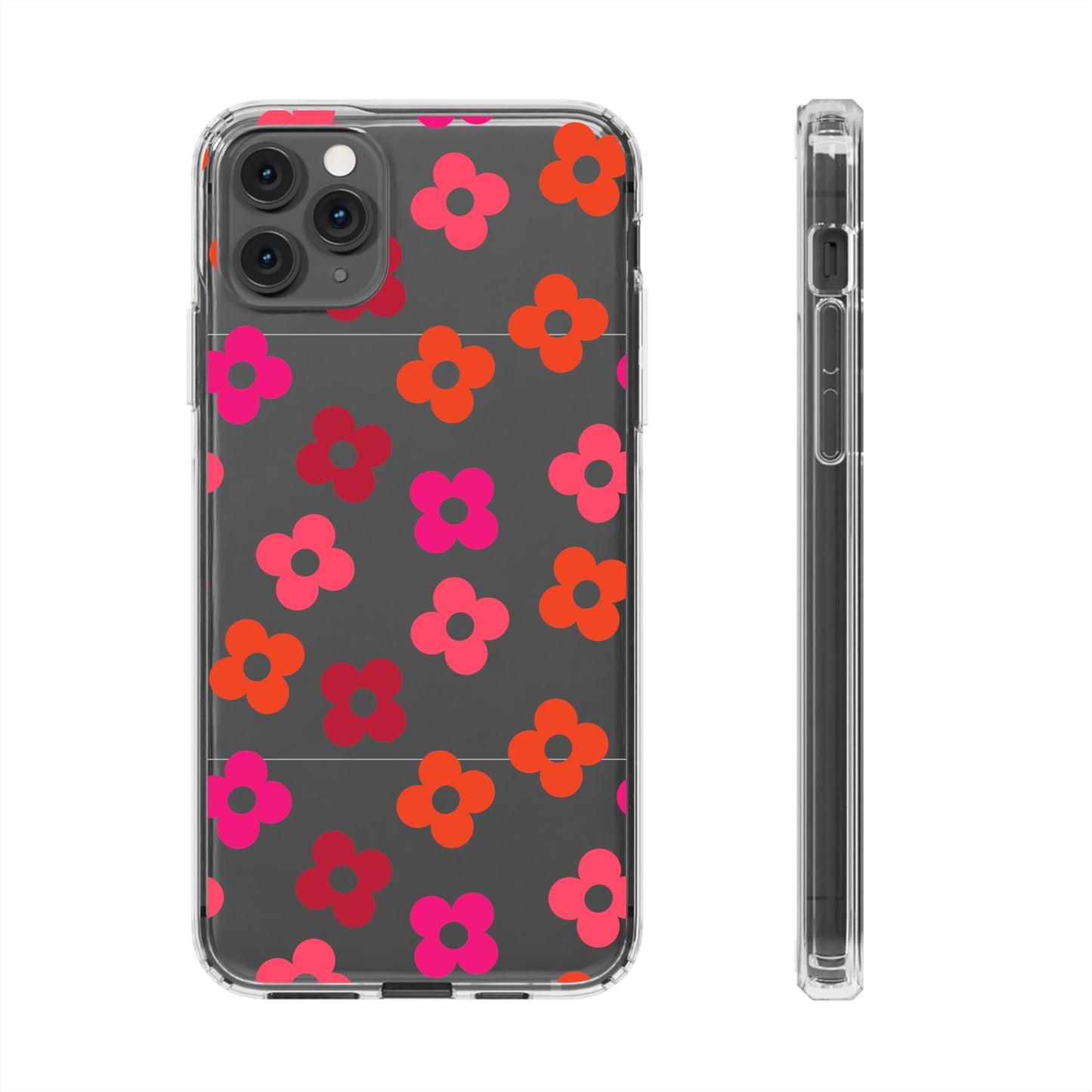 RETRO FLOWERS | Clear Phone Case - Trovvve