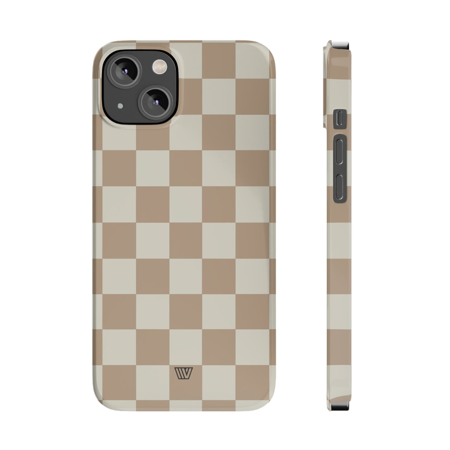 NEUTRAL CHECKERBOARD | Slim iPhone Case