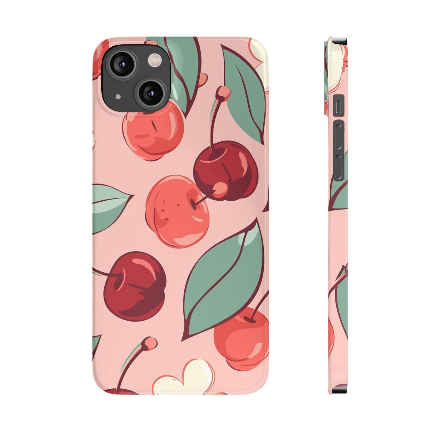 Cherry Pattern | Slim iPhone Case