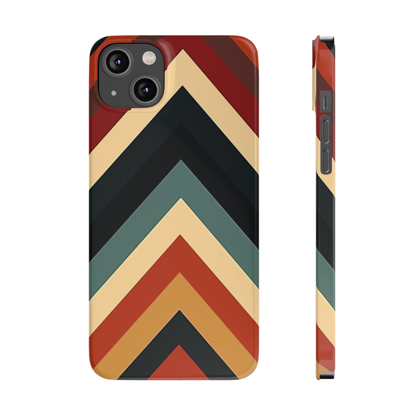 RETRO TRIANGLE STRIPE | Slim iPhone Case - Trovvve