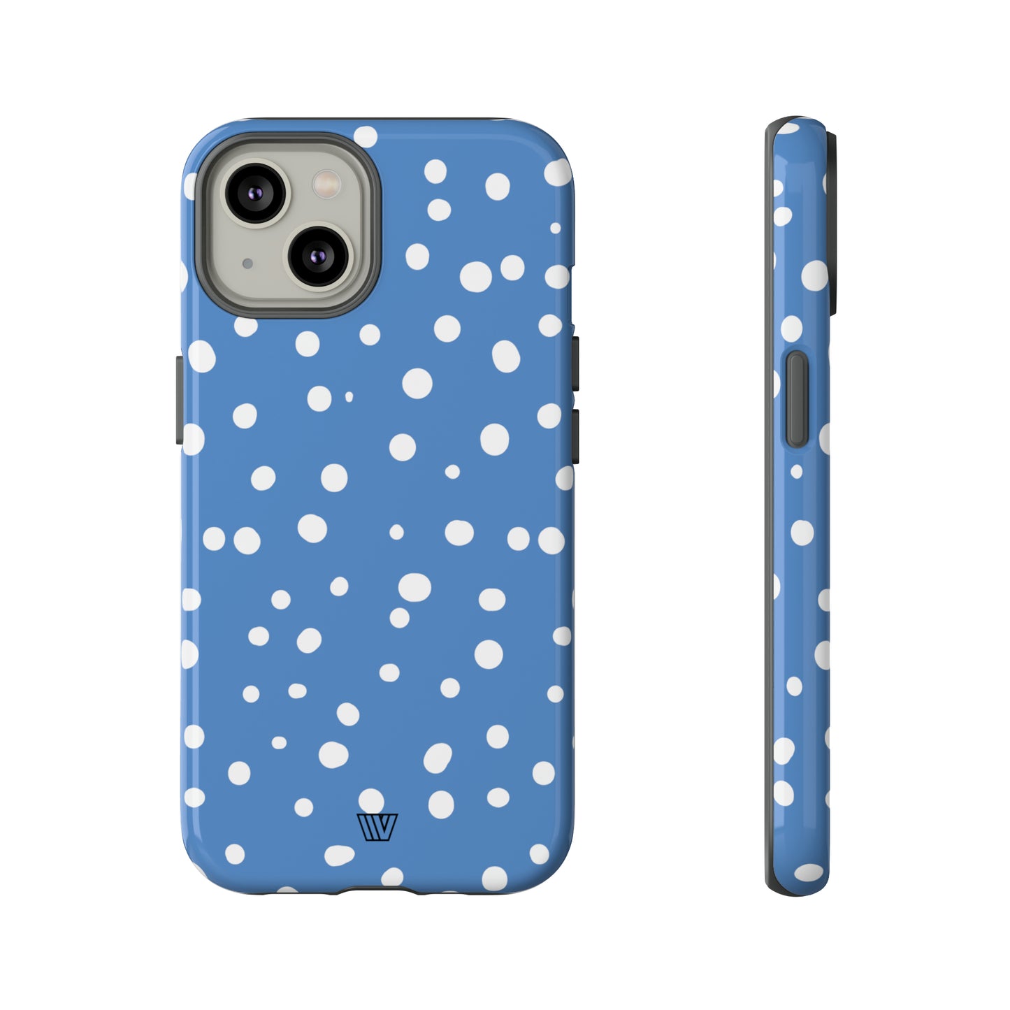 DUSTY BLUE DOTS | Tough Phone Case - Trovvve
