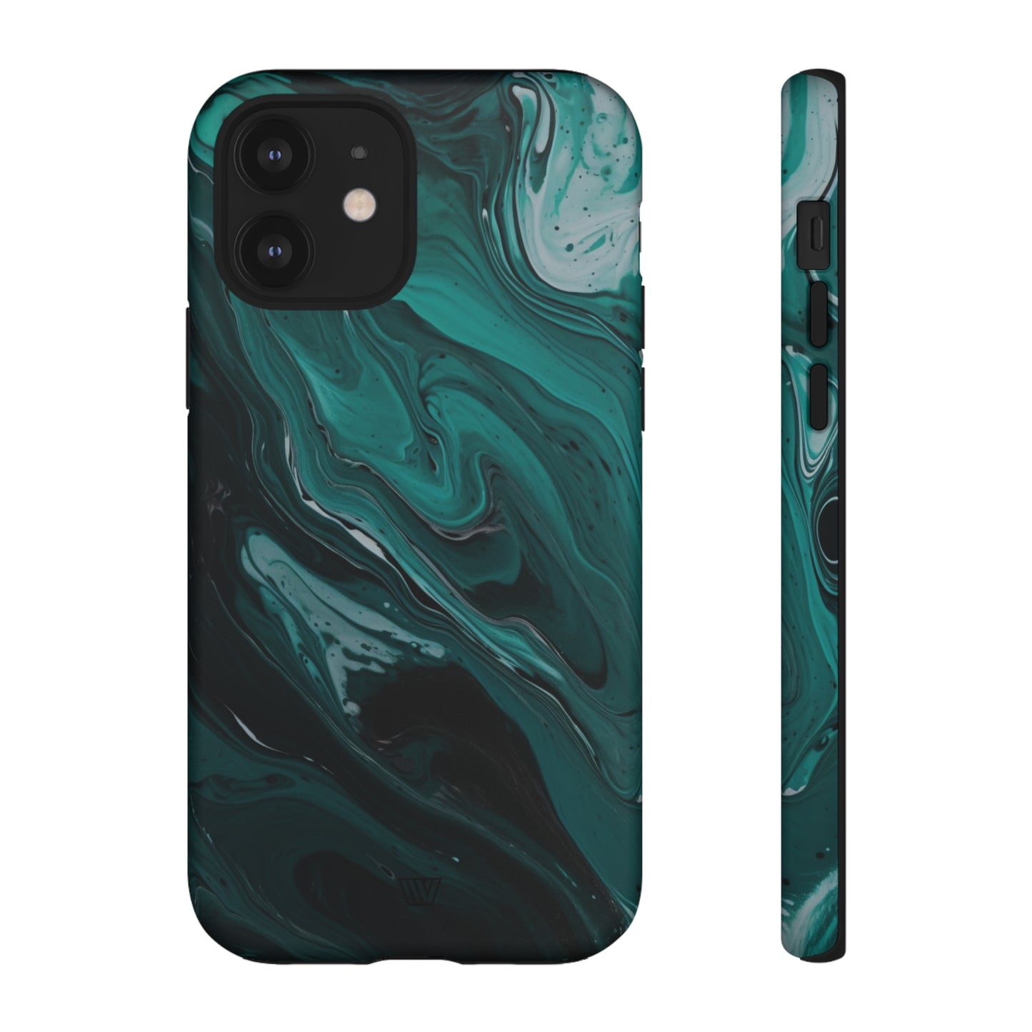 TEAL PAINT SWIRL | Tough Phone Case - Trovvve