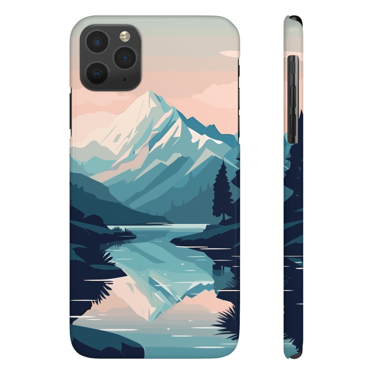 SNOWCAPPED MOUNTAINS | Slim iPhone Case - Trovvve