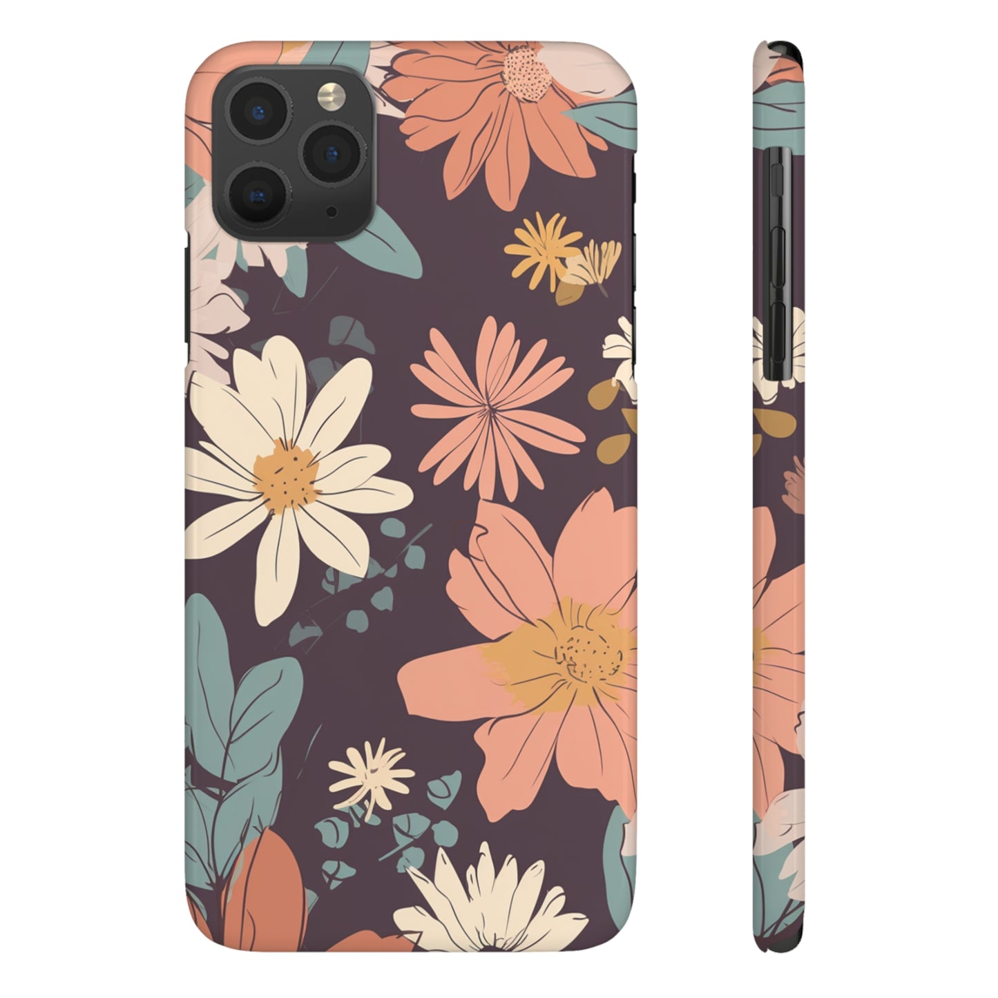 FLOWER PATTERN | Slim iPhone Case - Trovvve