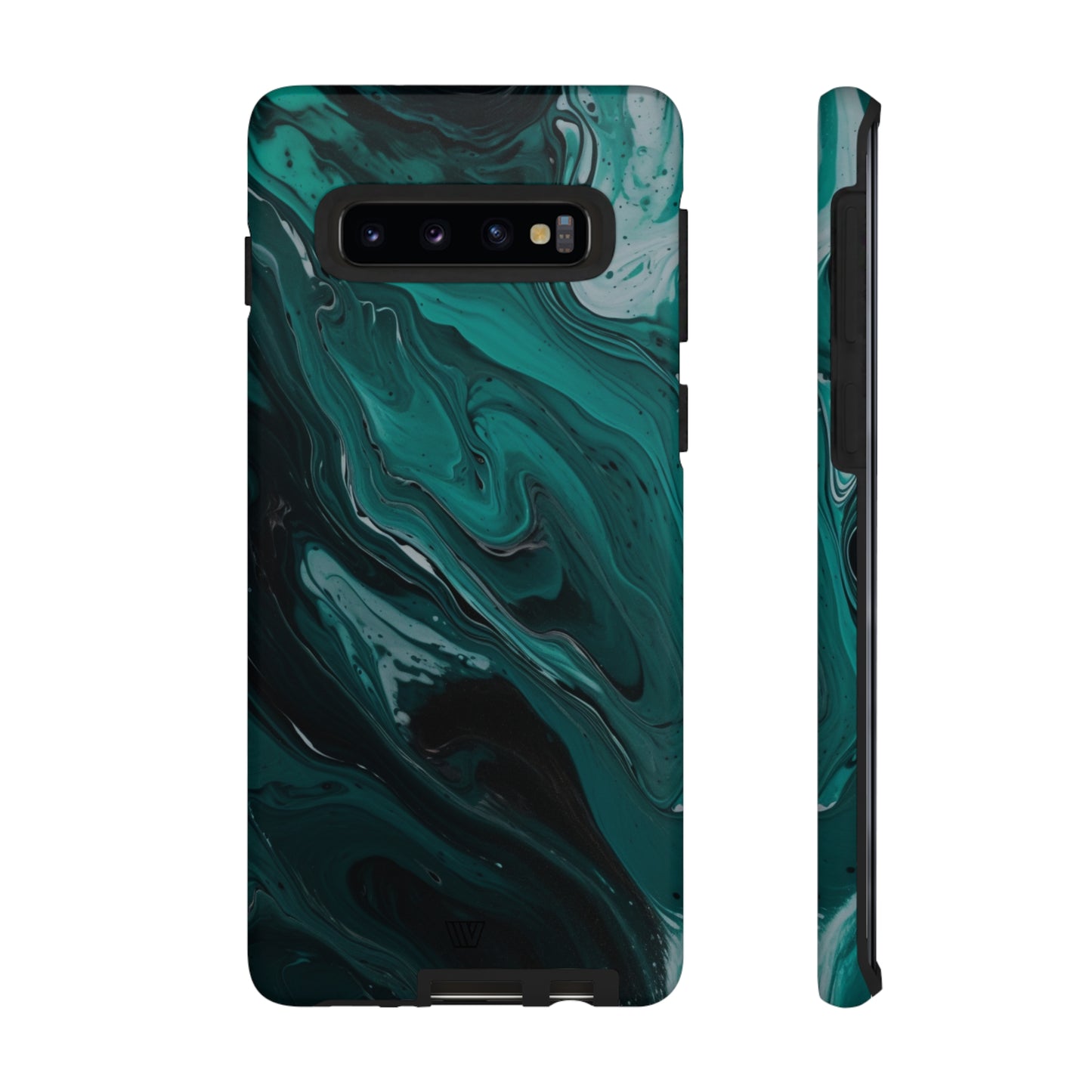 TEAL PAINT SWIRL | Tough Phone Case - Trovvve