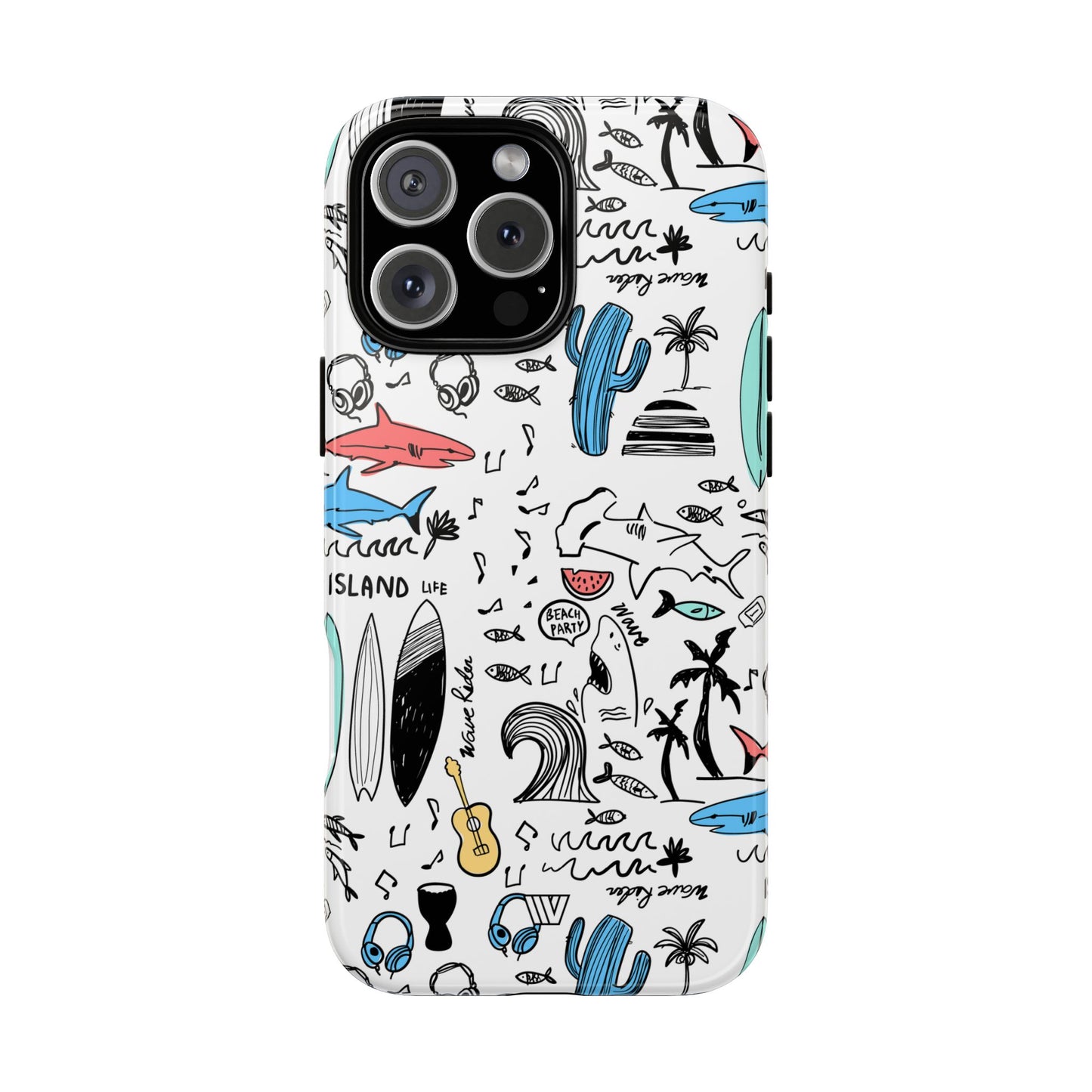 DOODLE BEACH PARTY | Tough Phone Case