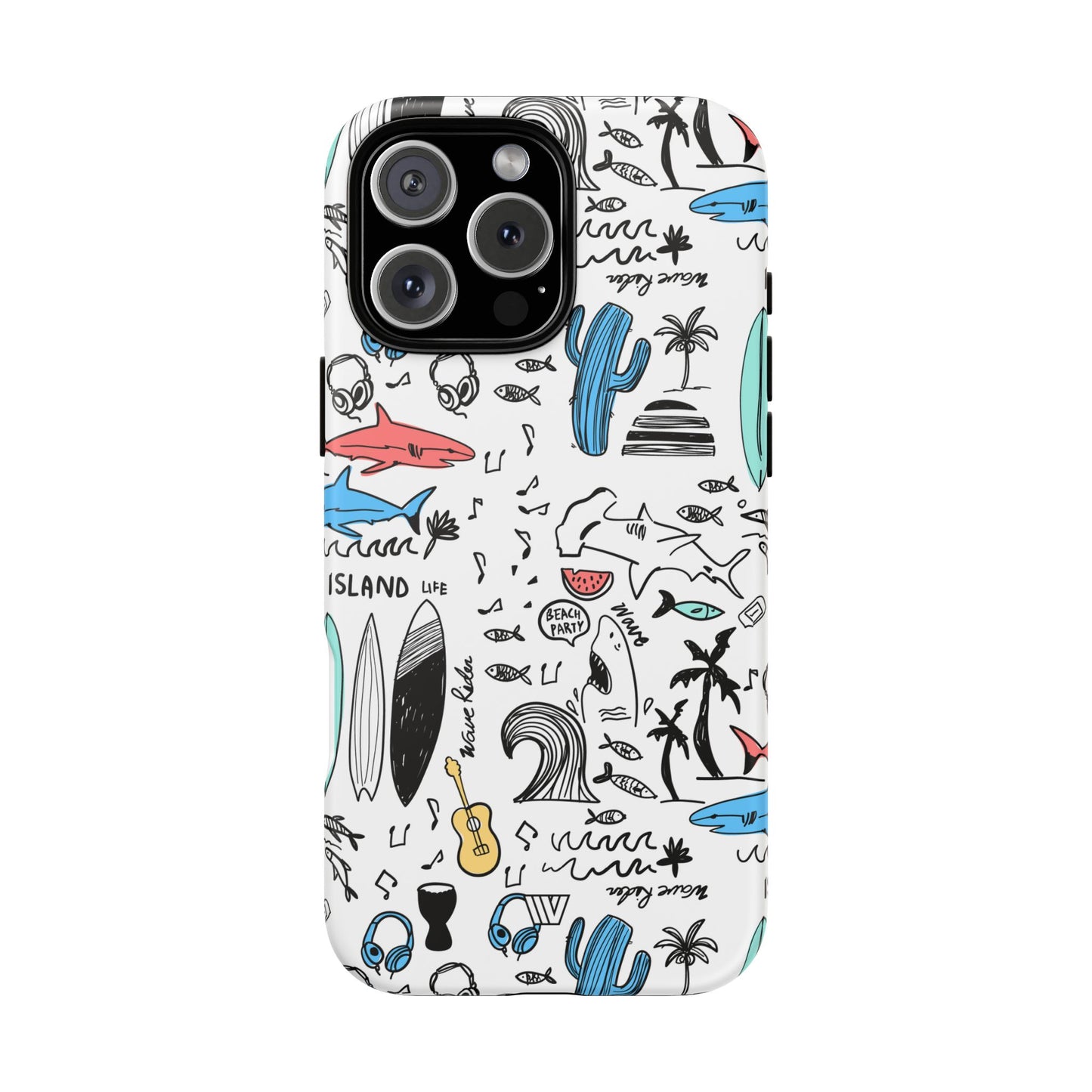 DOODLE BEACH PARTY | Tough Phone Case